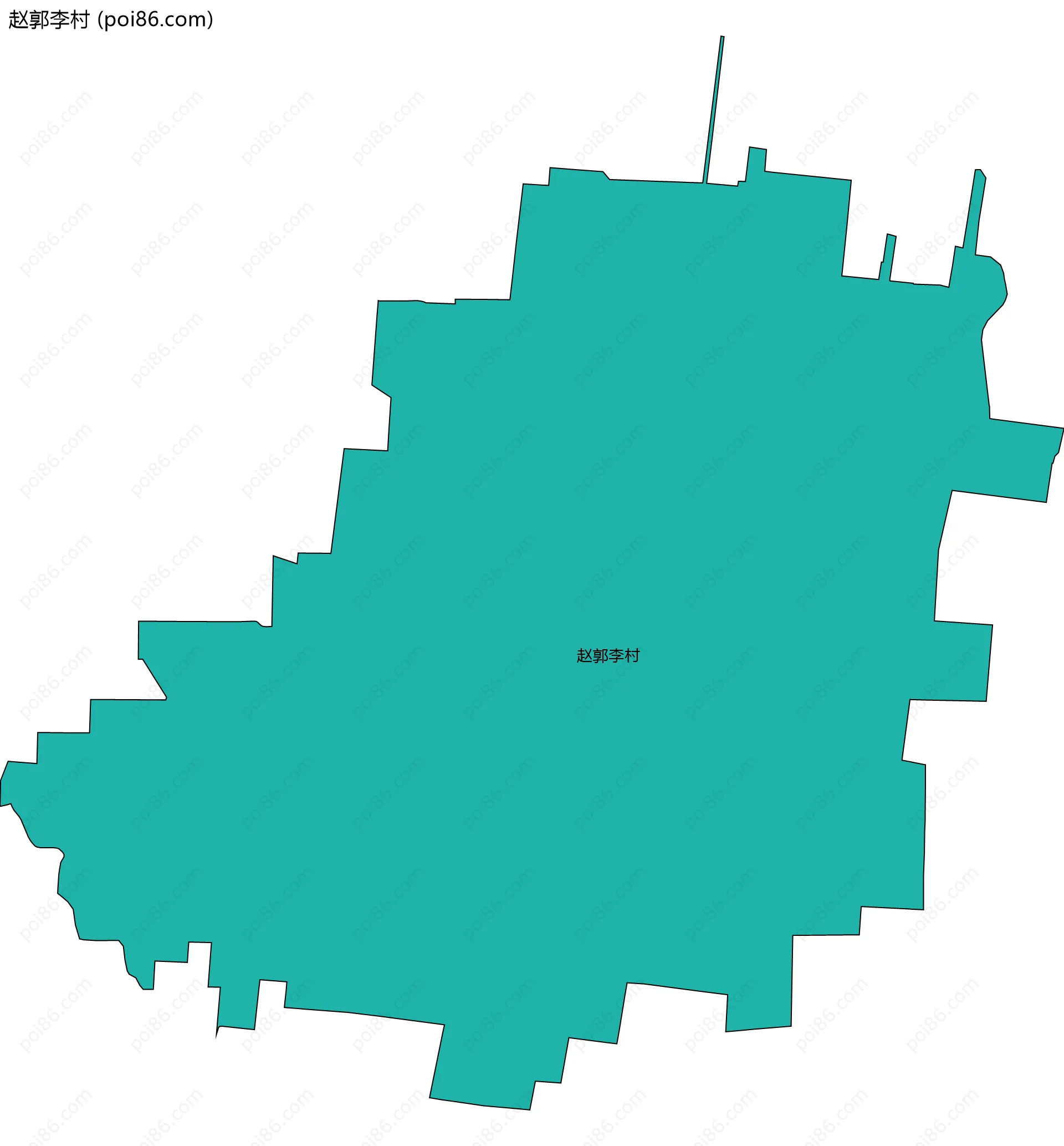 赵郭李村边界地图