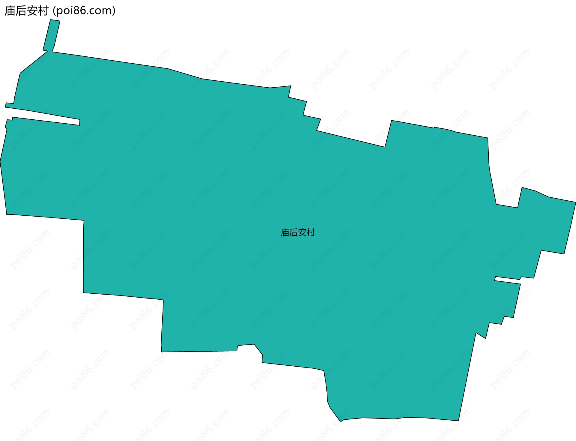 庙后安村边界地图