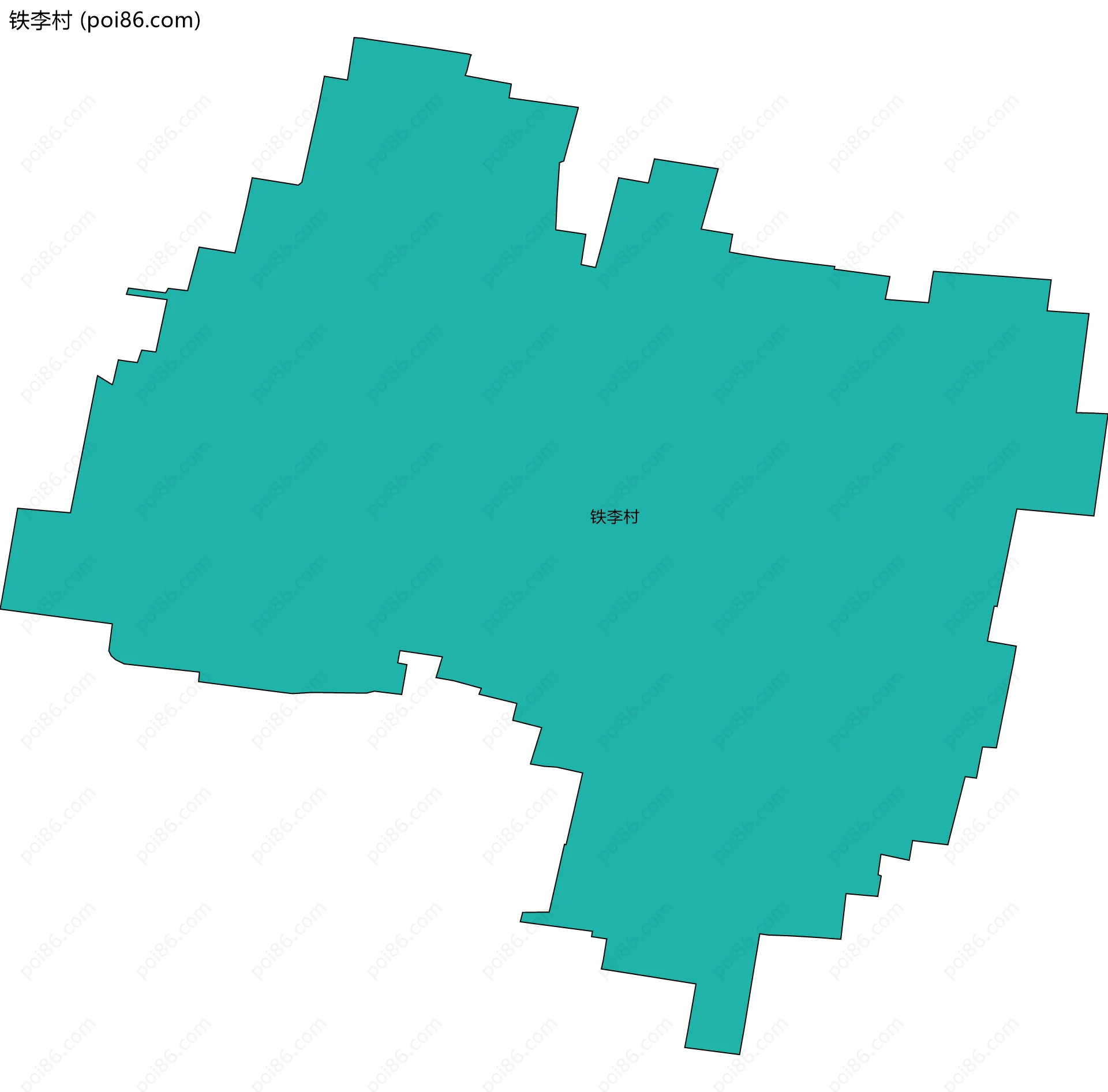 铁李村边界地图