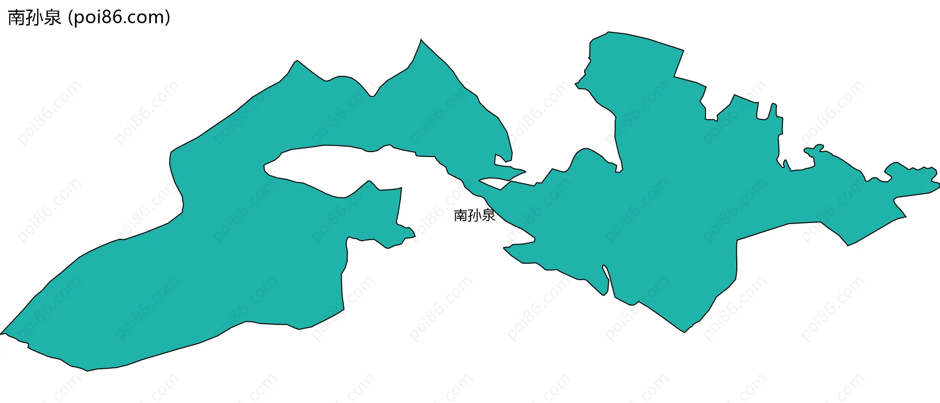 南孙泉边界地图