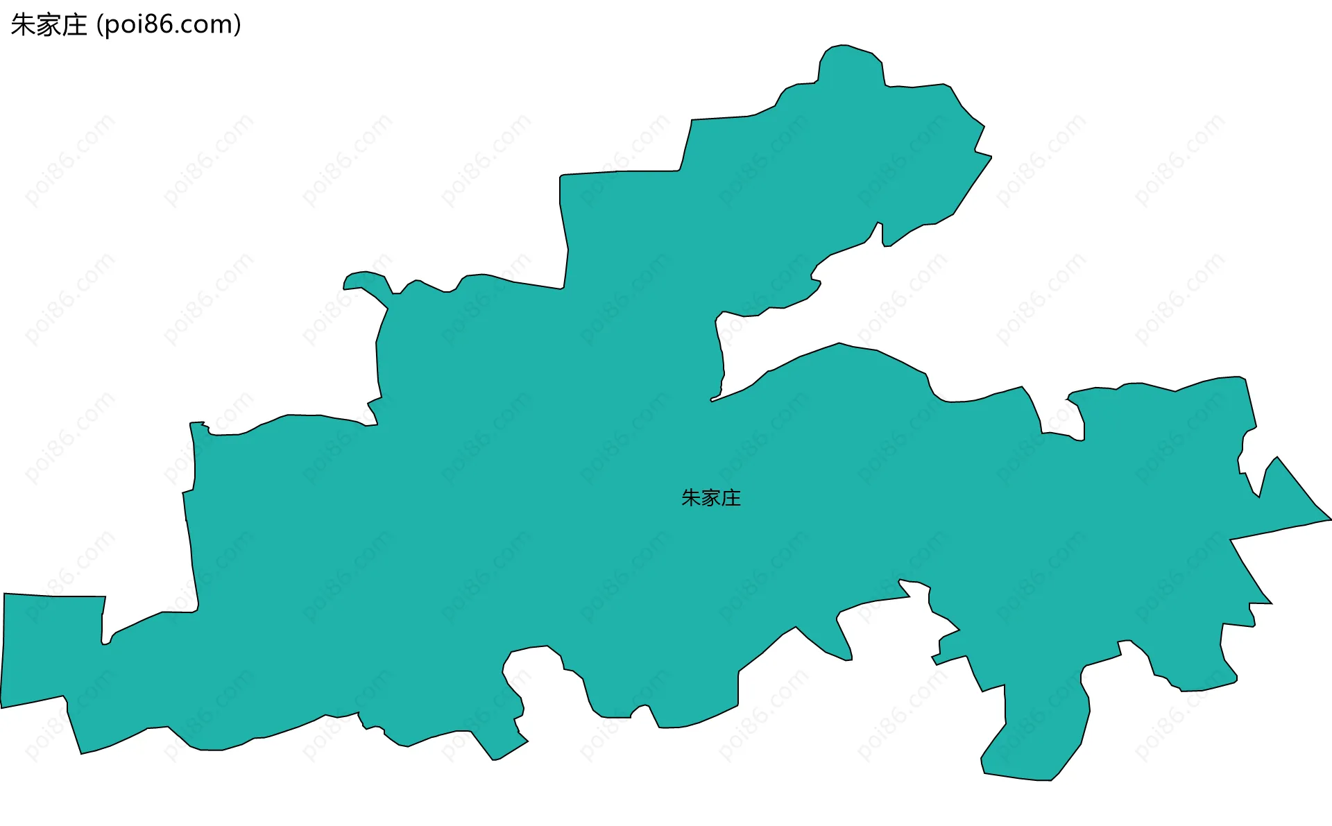 朱家庄边界地图