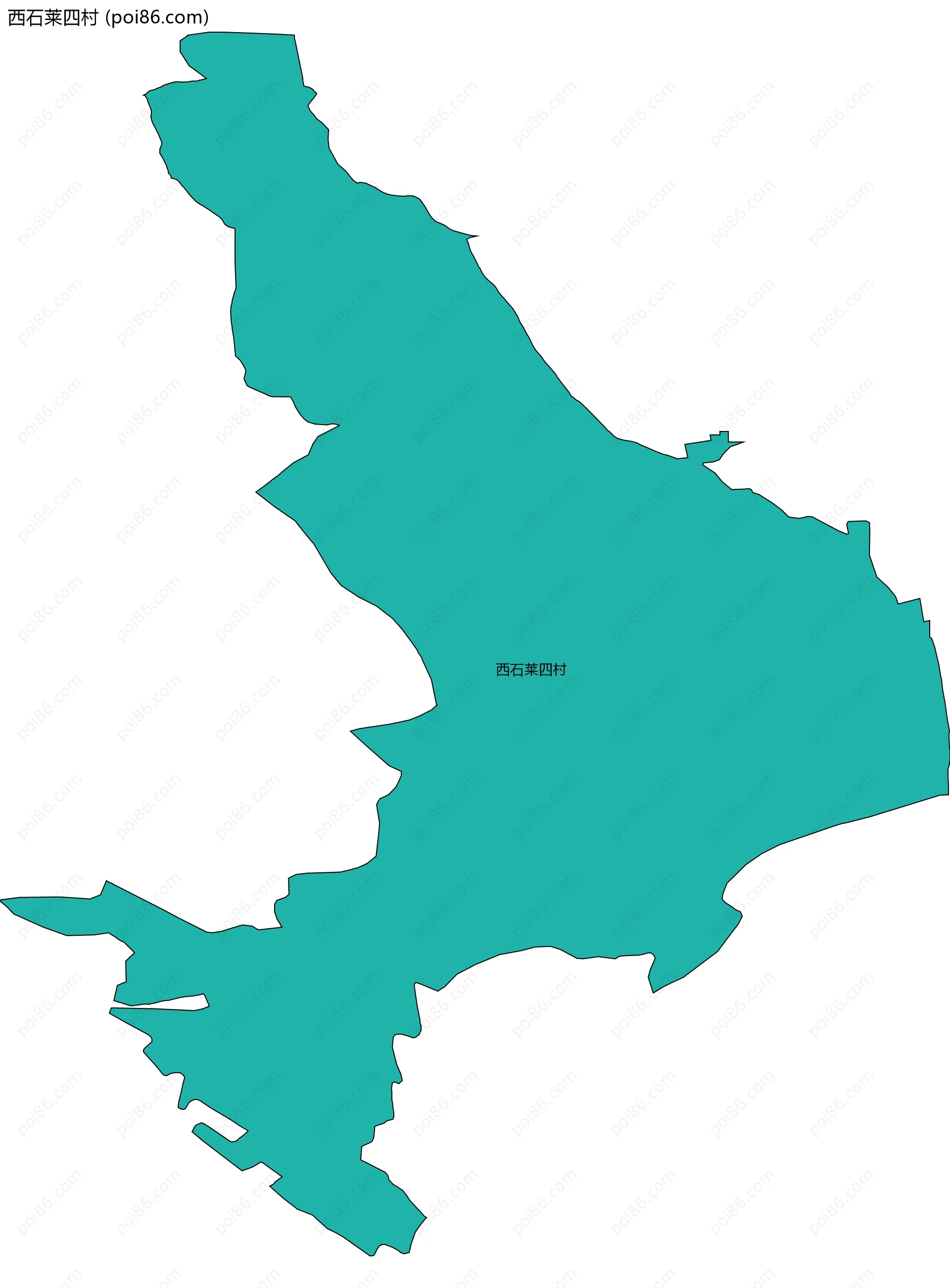 西石莱四村边界地图