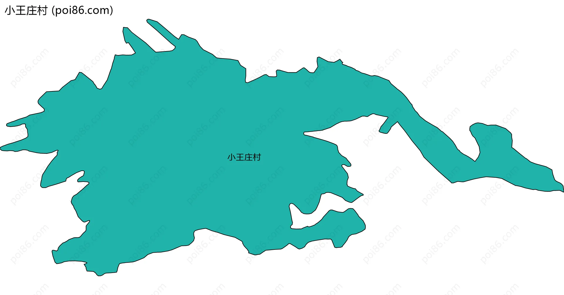 小王庄村边界地图