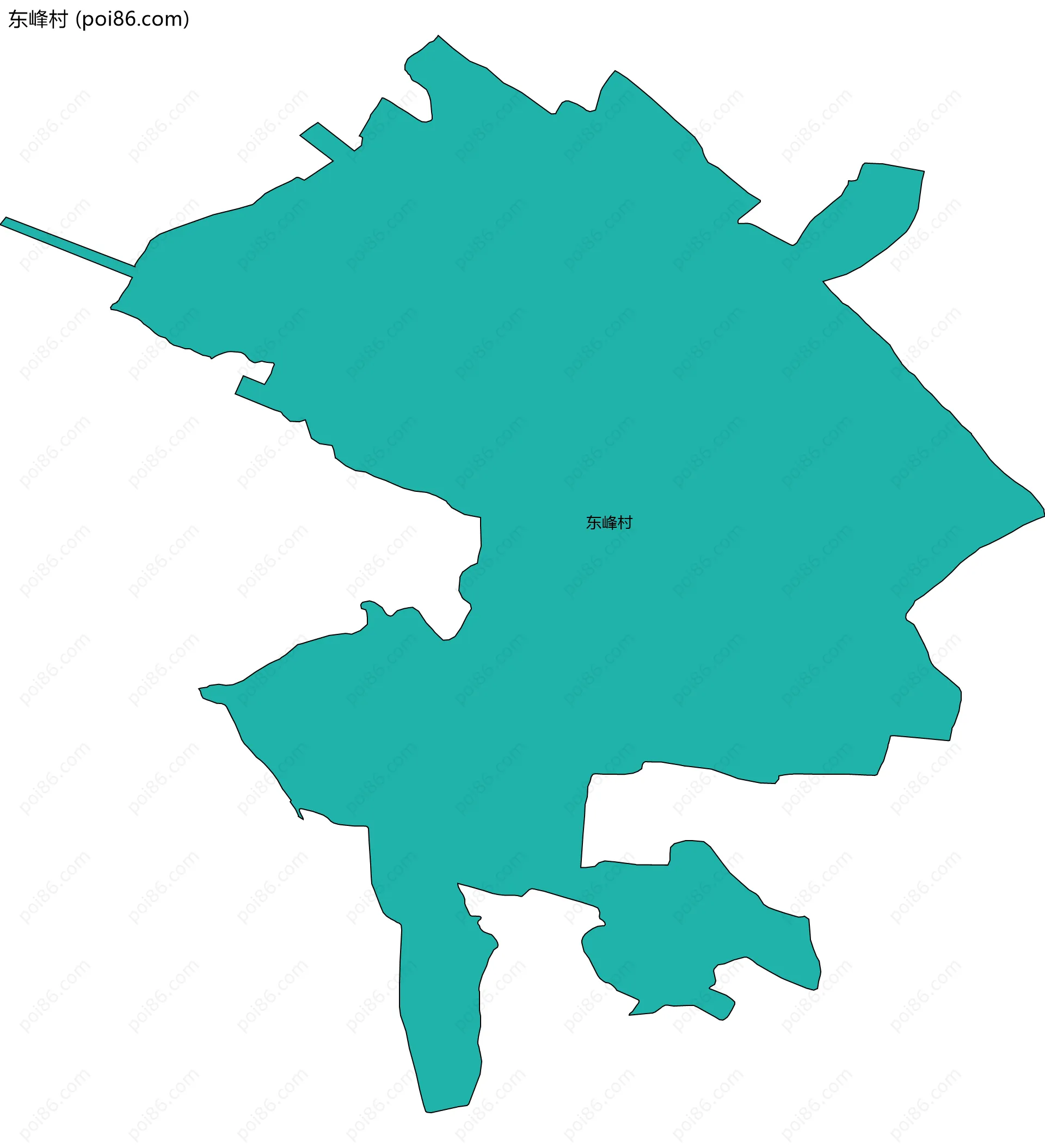 东峰村边界地图