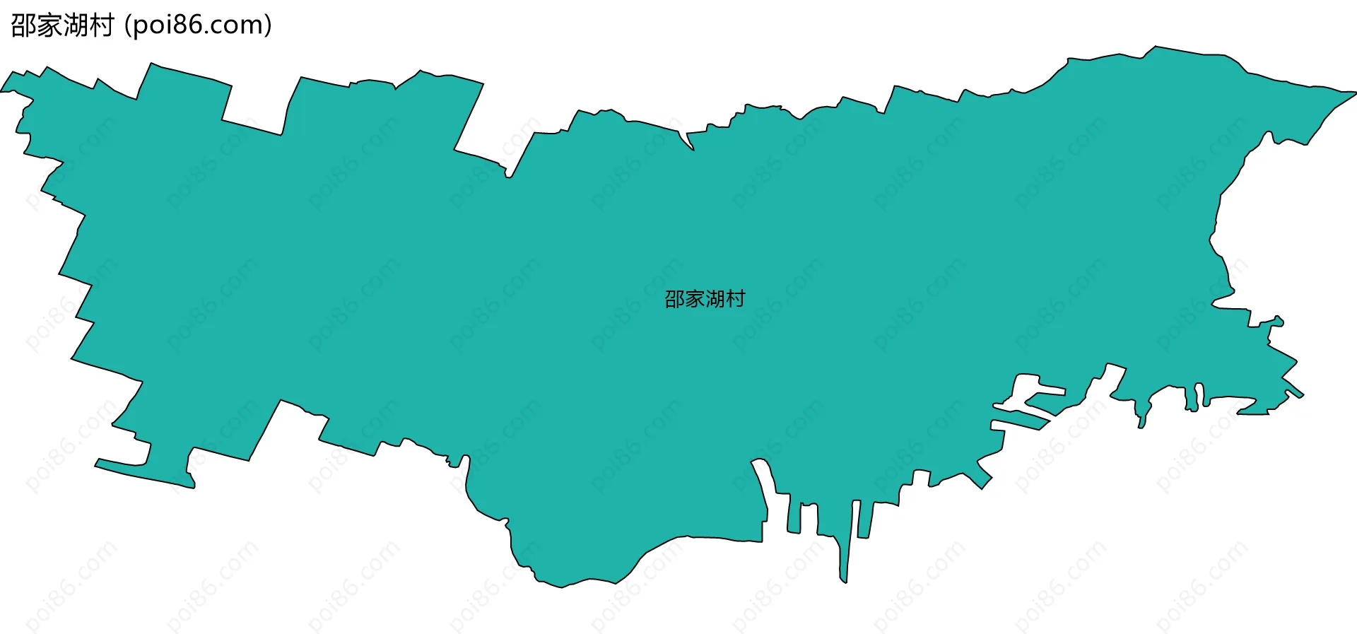 邵家湖村边界地图