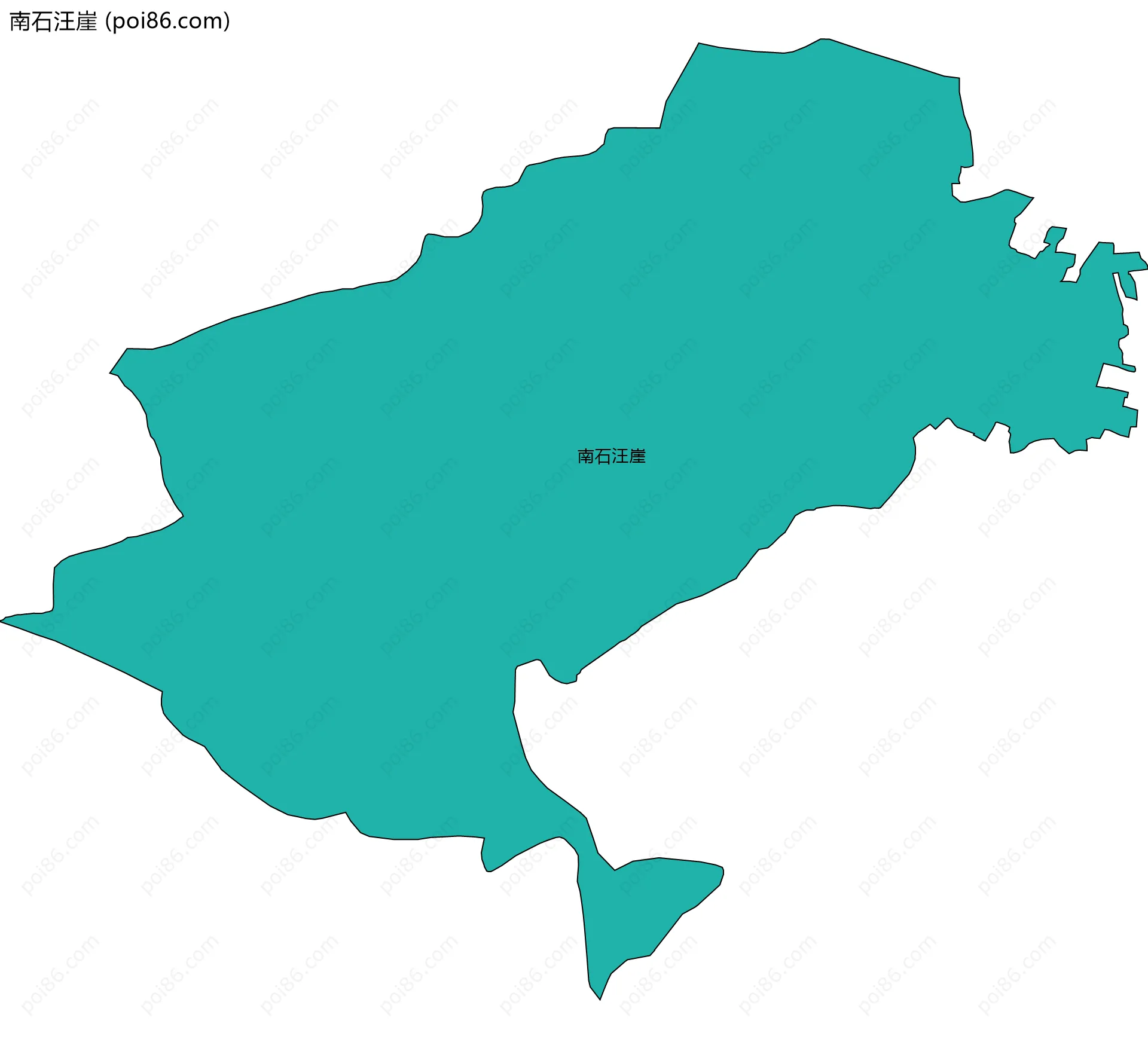 南石汪崖边界地图