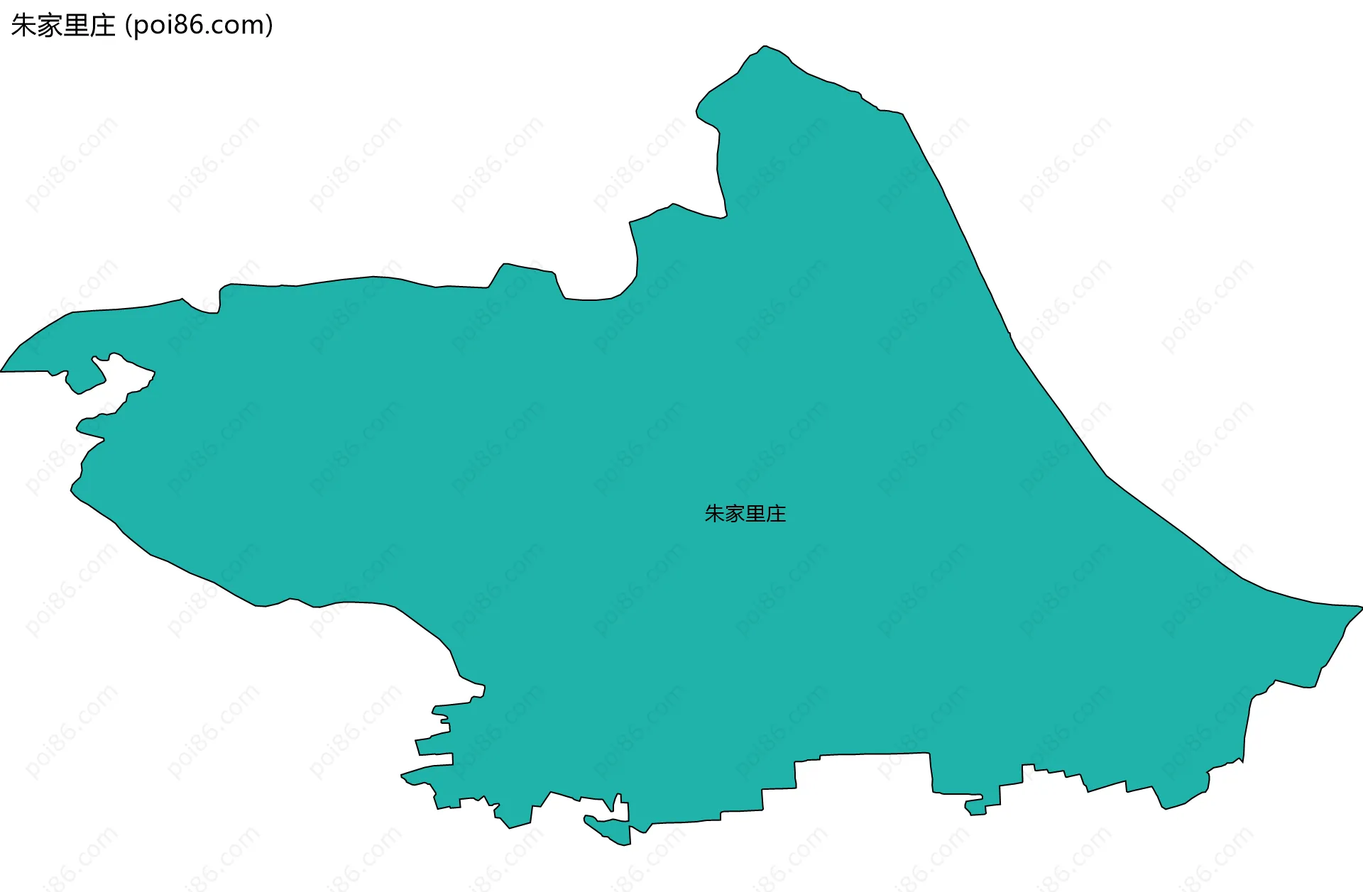 朱家里庄边界地图