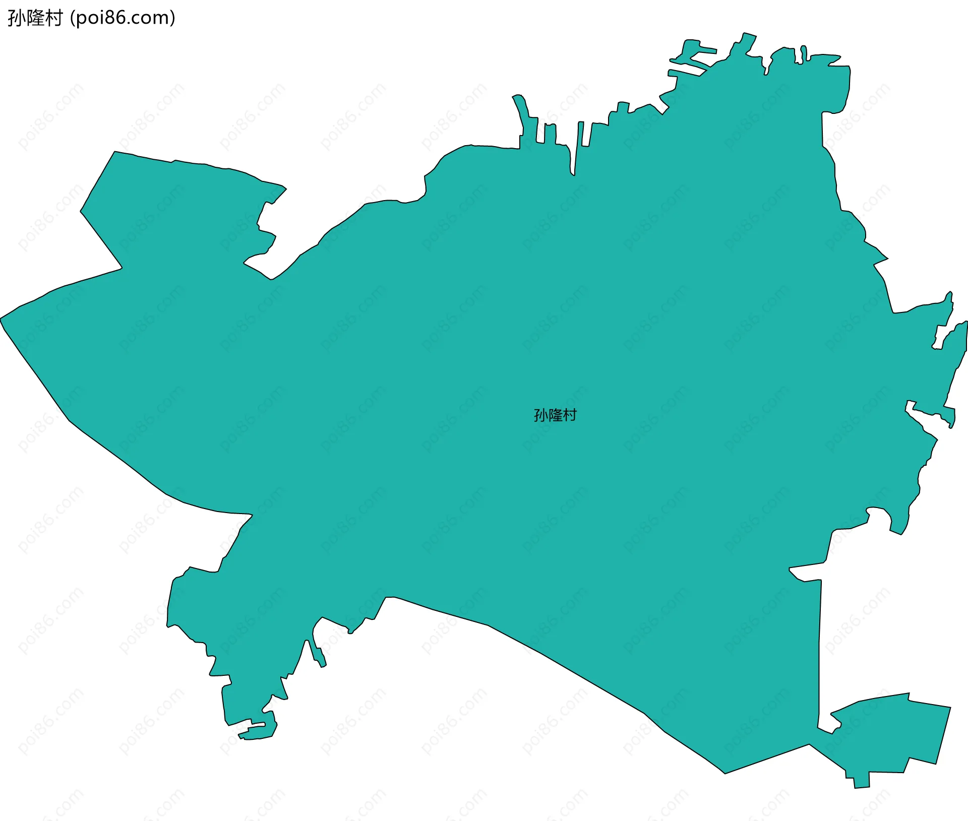 孙隆村边界地图