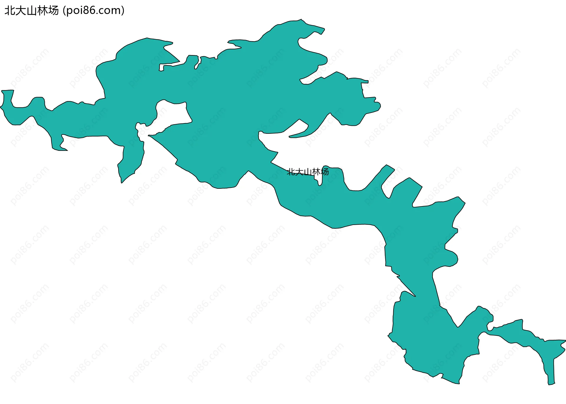 北大山林场边界地图
