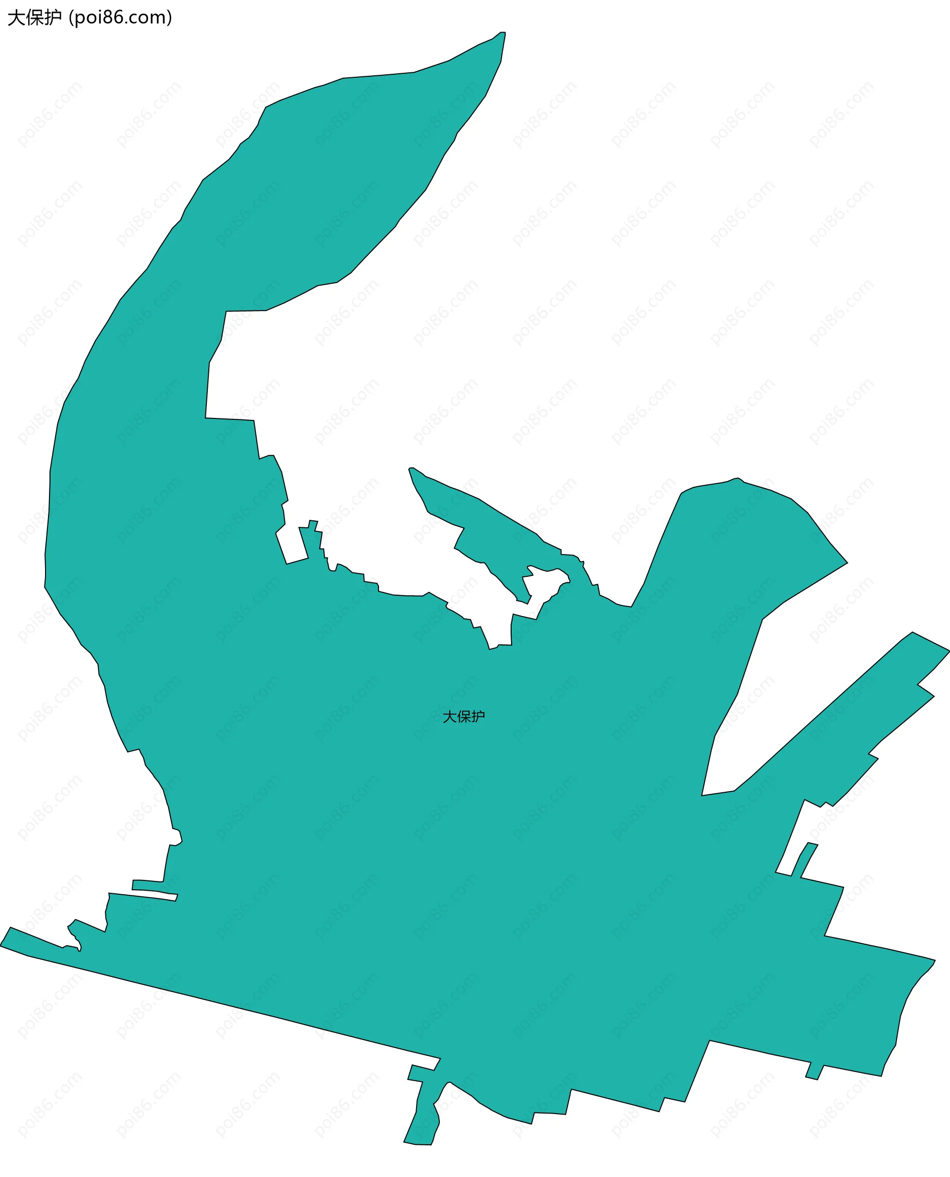 大保护边界地图