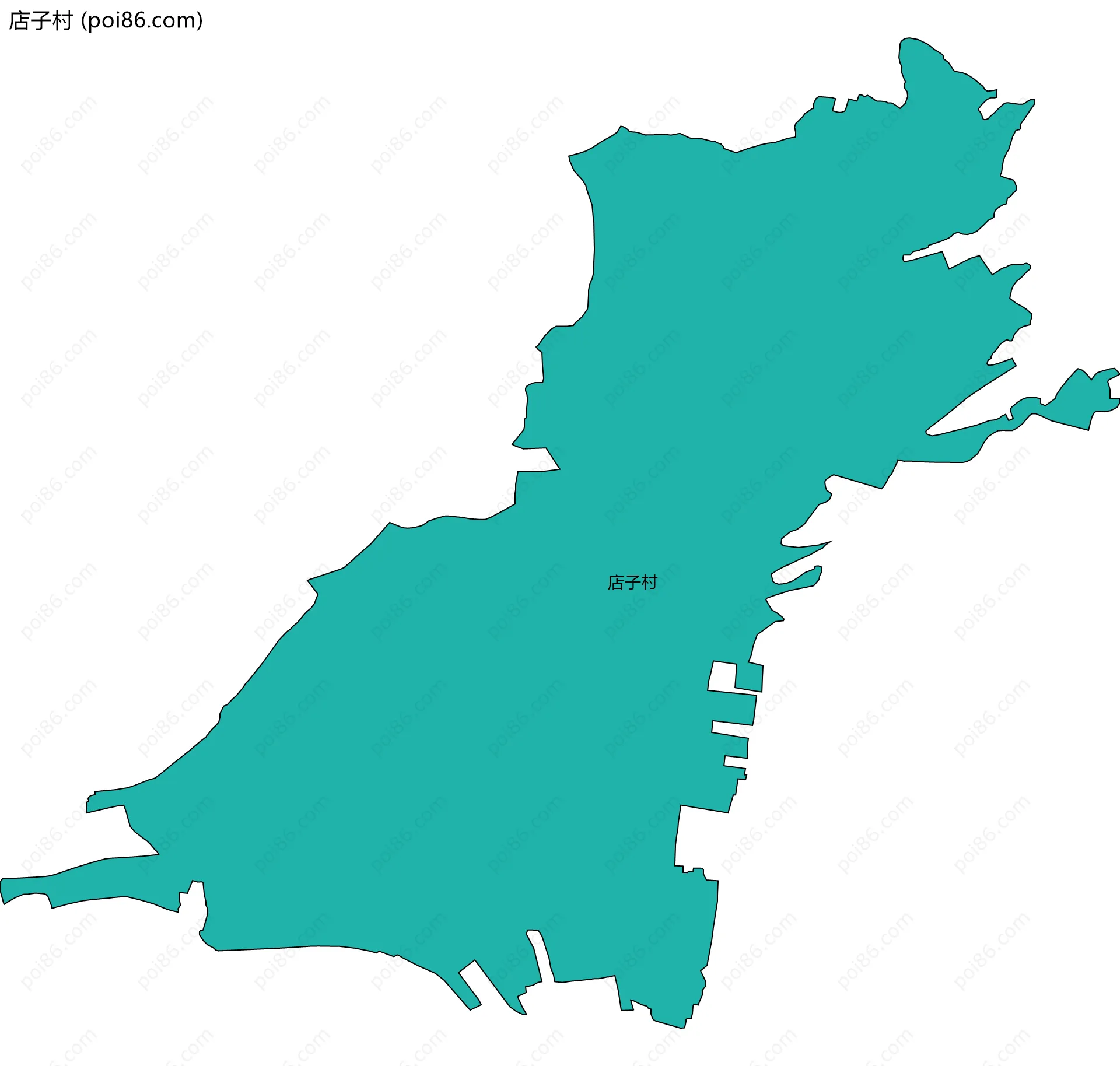 店子村边界地图