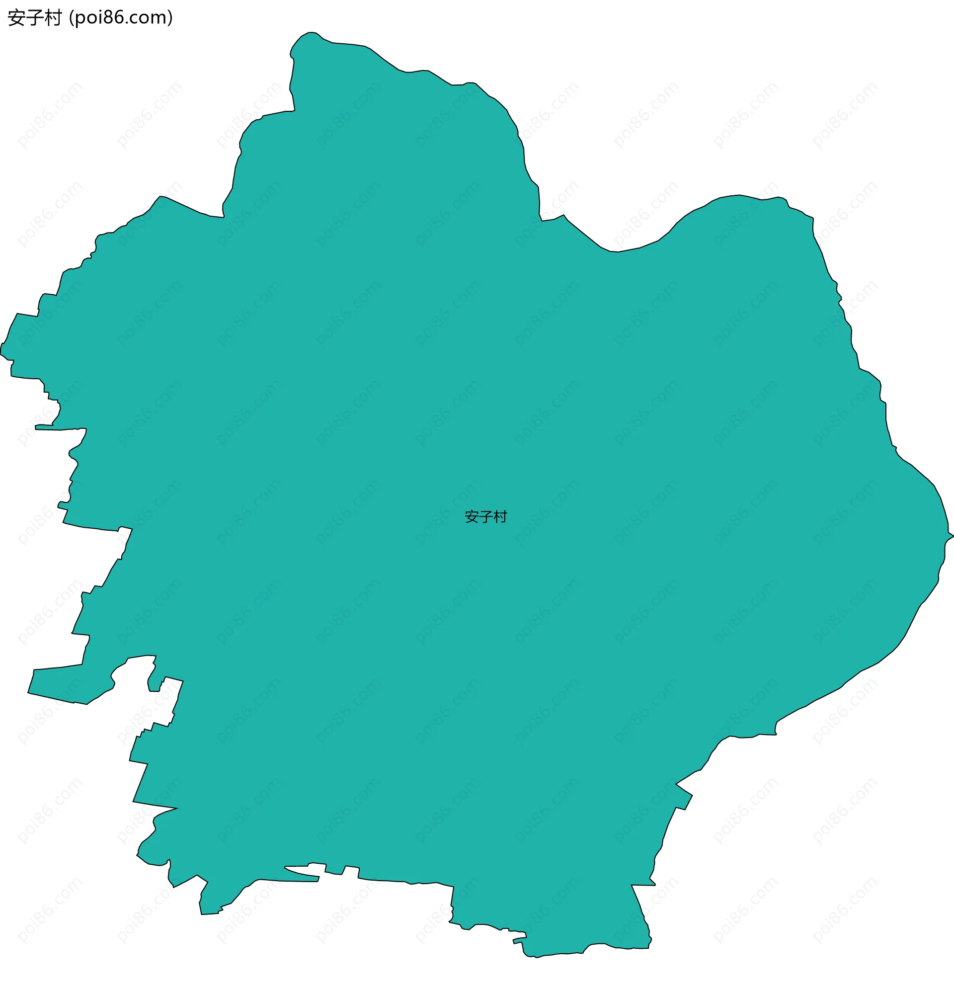 安子村边界地图