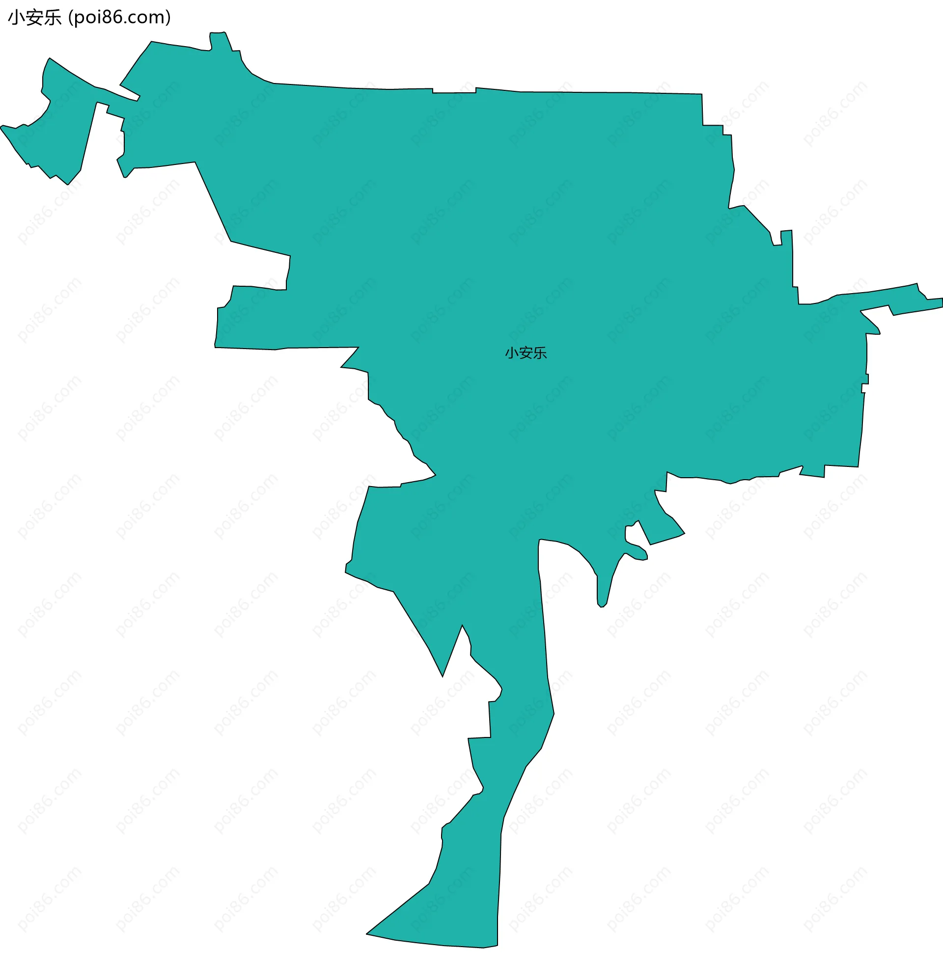 小安乐边界地图