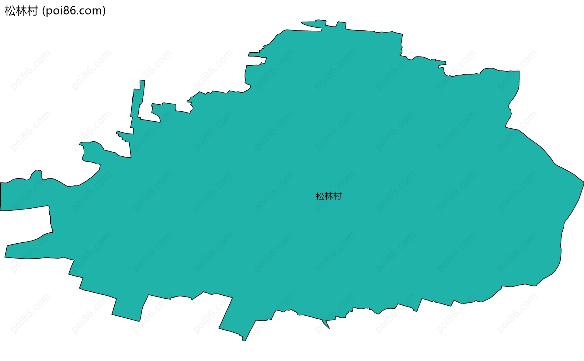 松林村边界地图