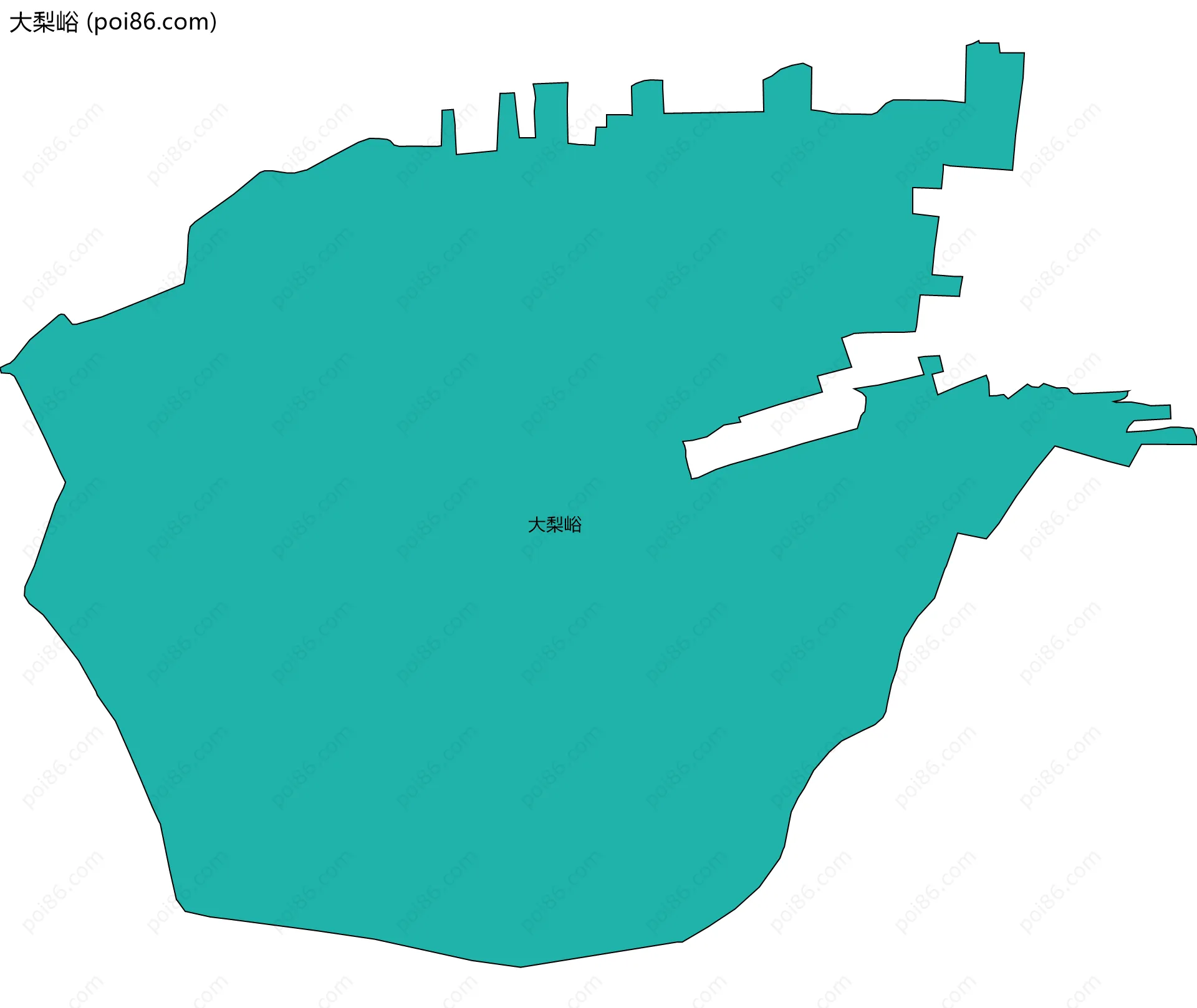大梨峪边界地图