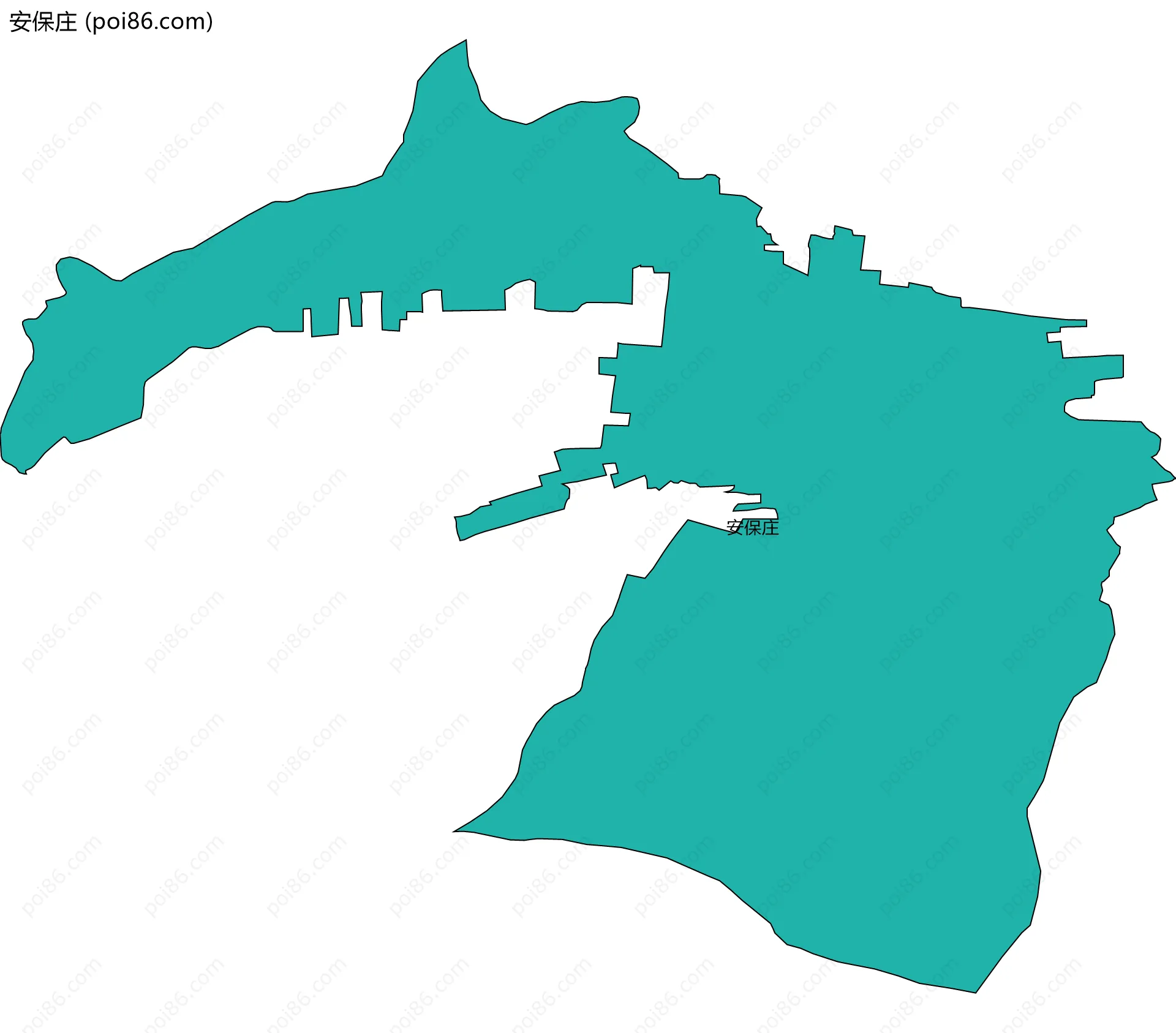 安保庄边界地图