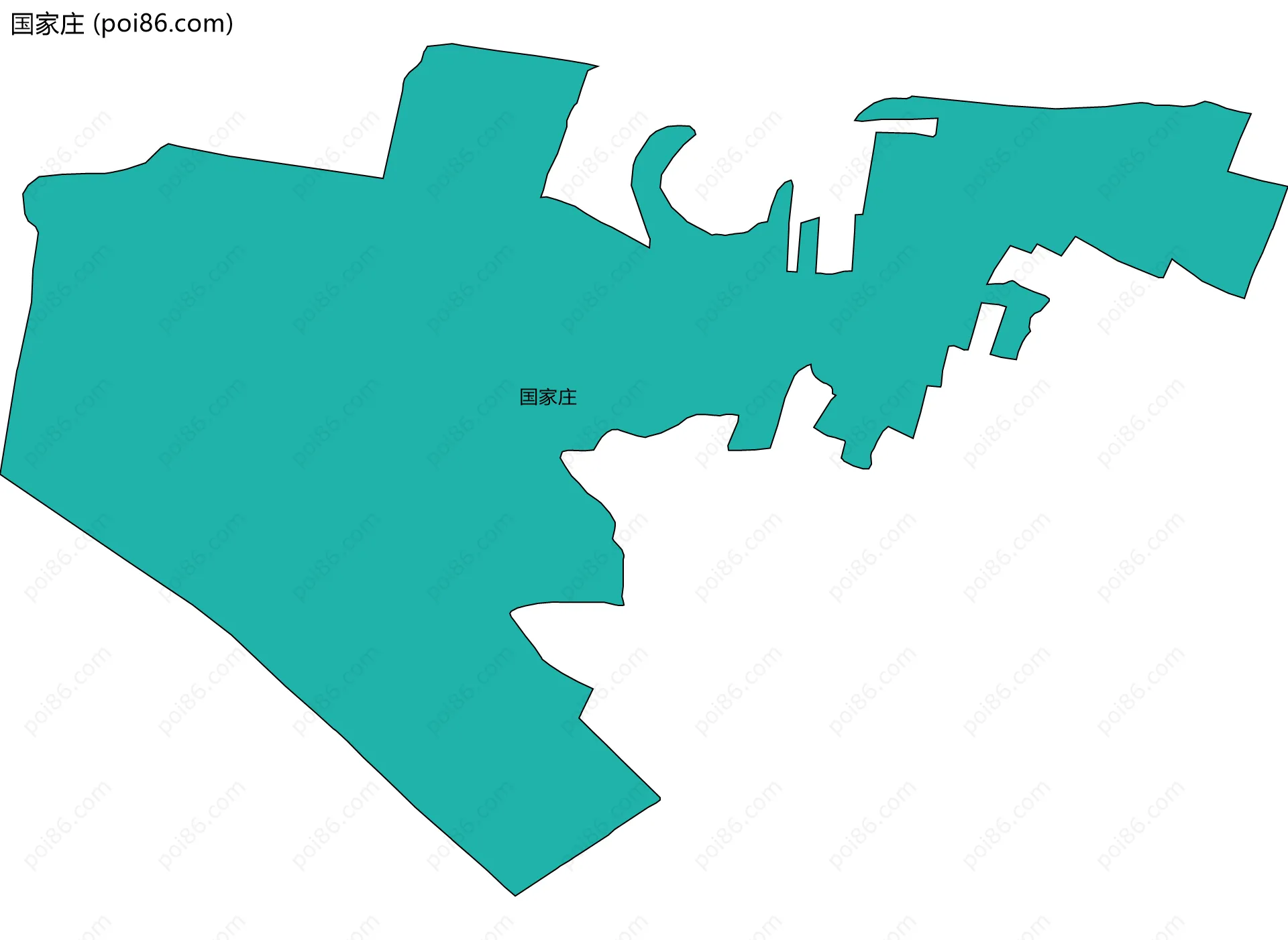 国家庄边界地图