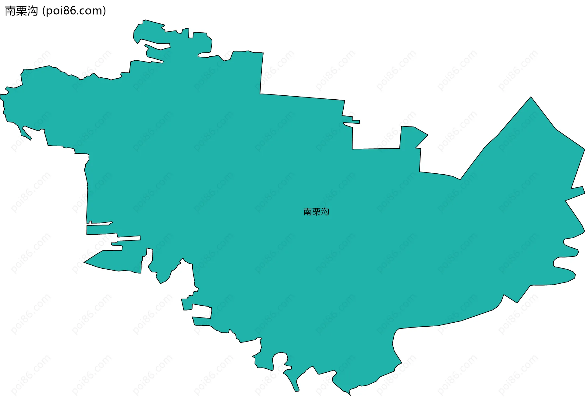 南栗沟边界地图