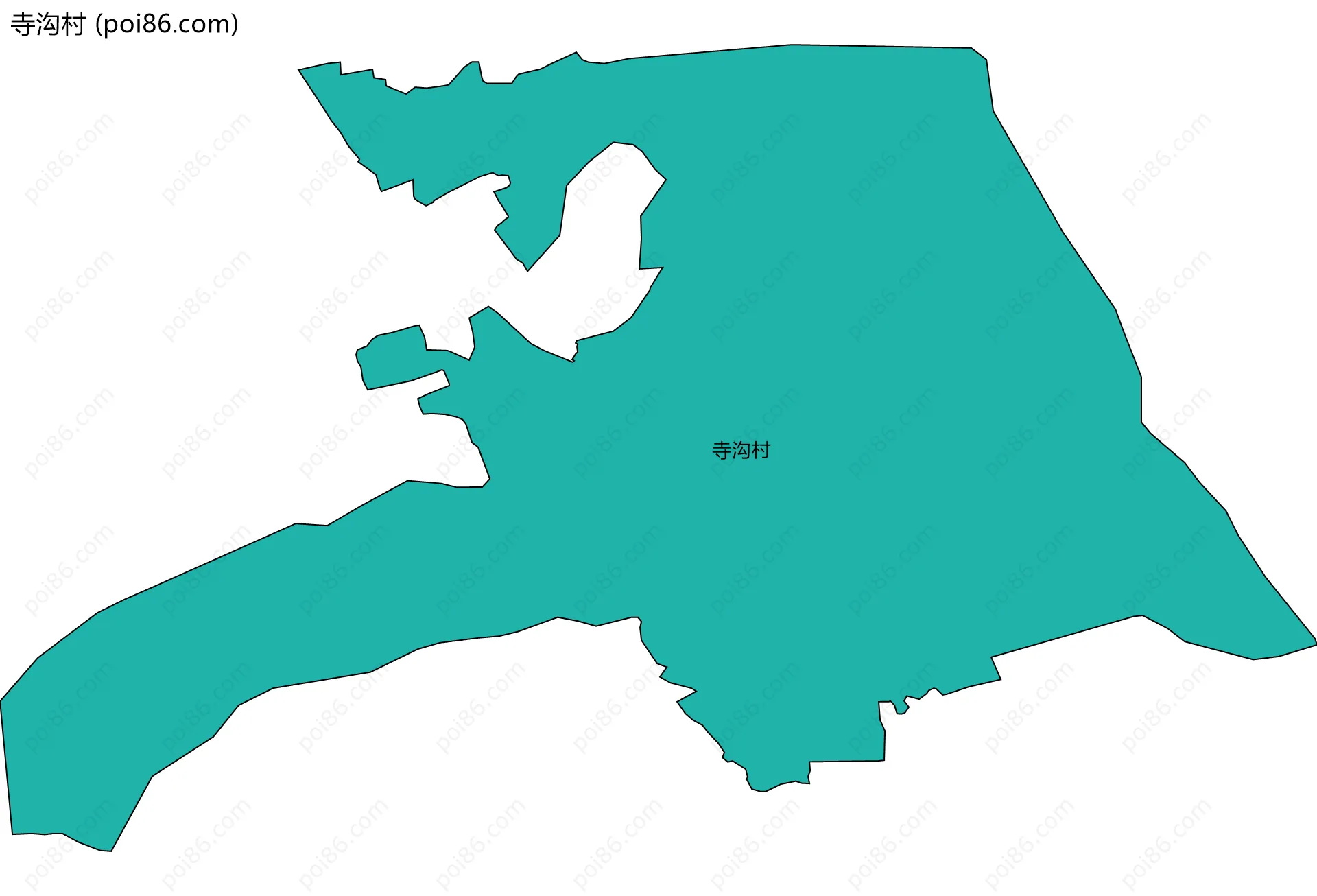 寺沟村边界地图