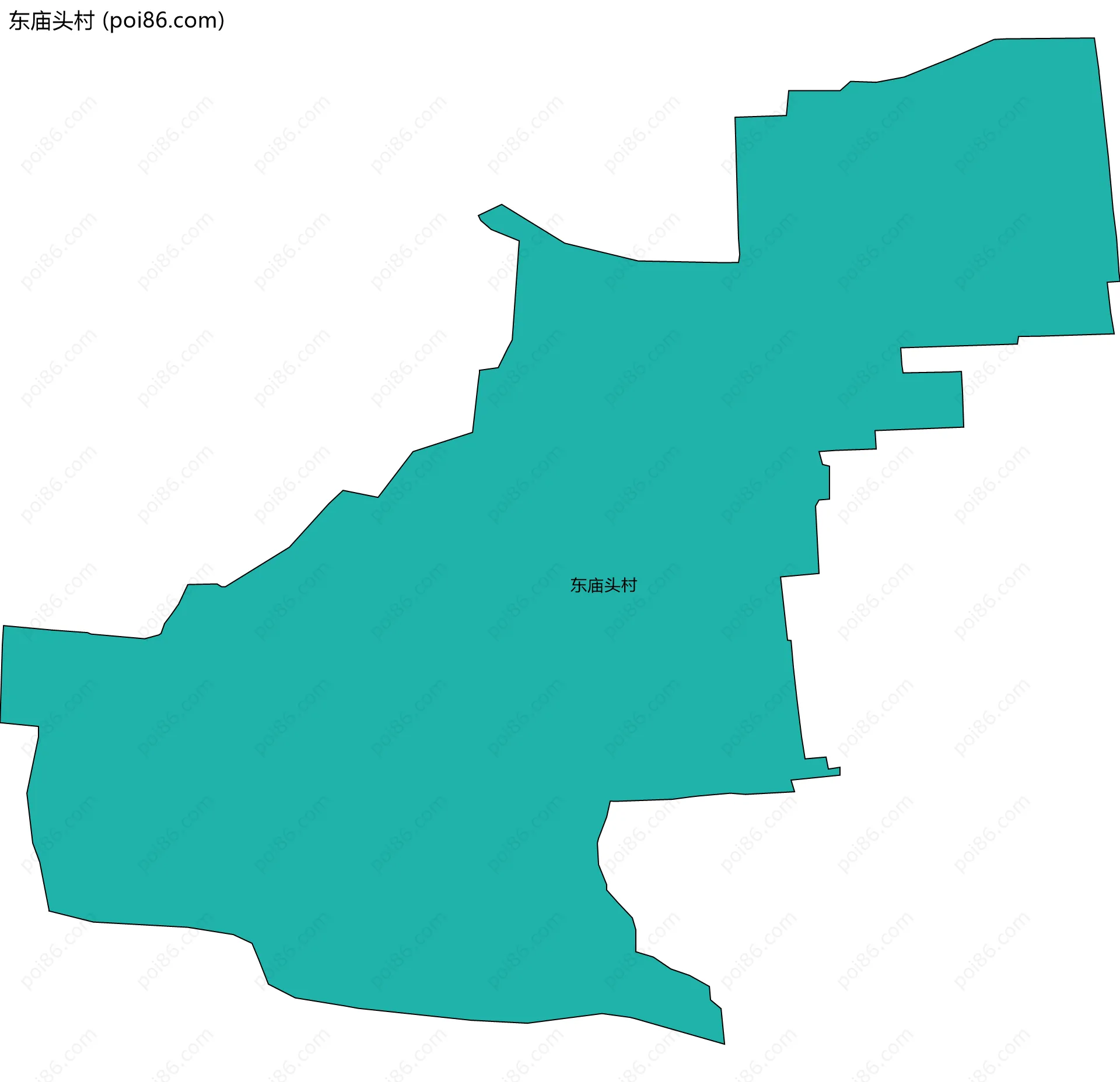 东庙头村边界地图