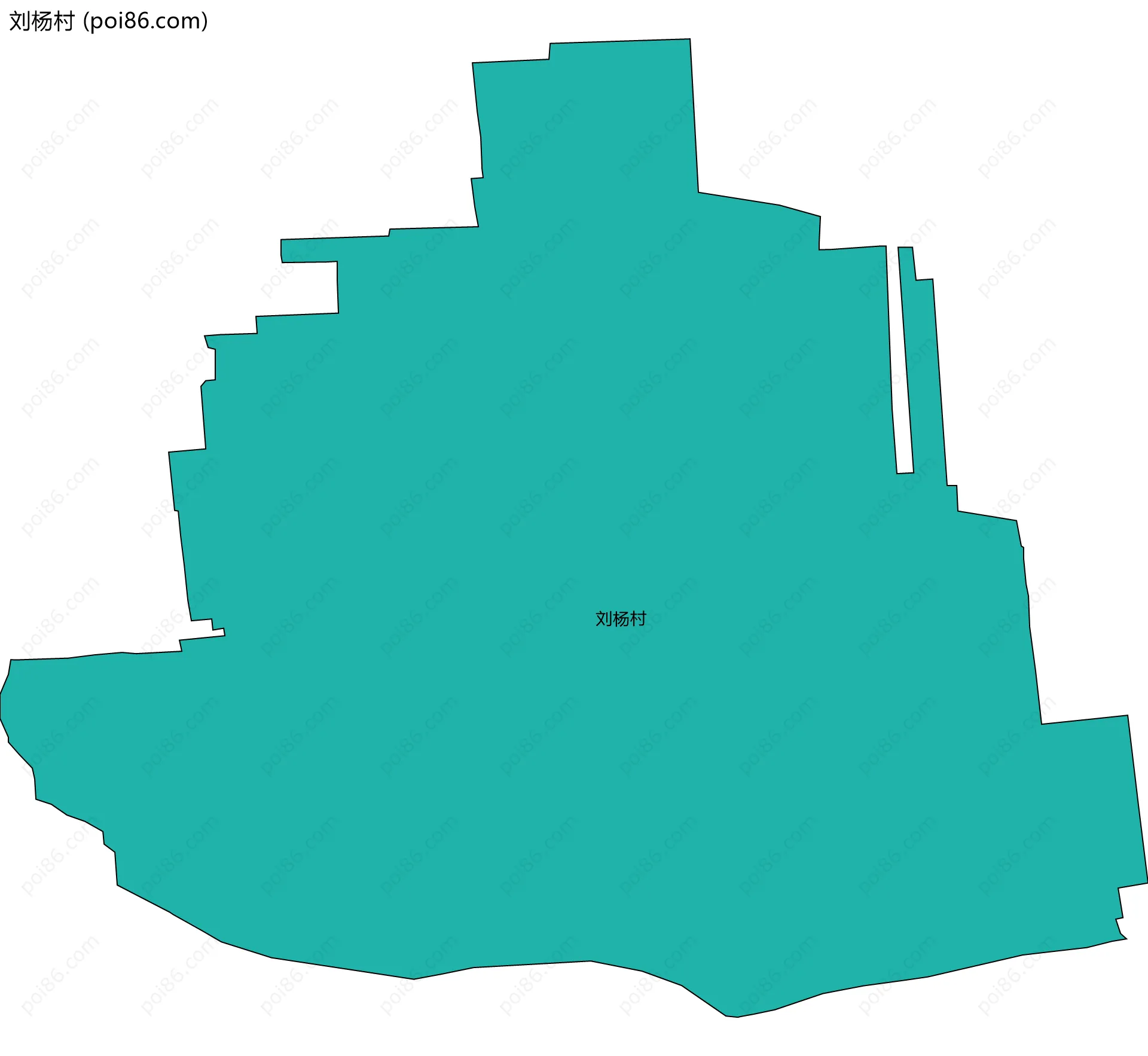 刘杨村边界地图
