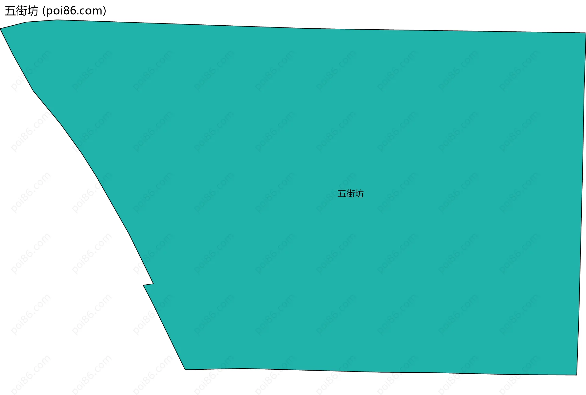 五街坊边界地图