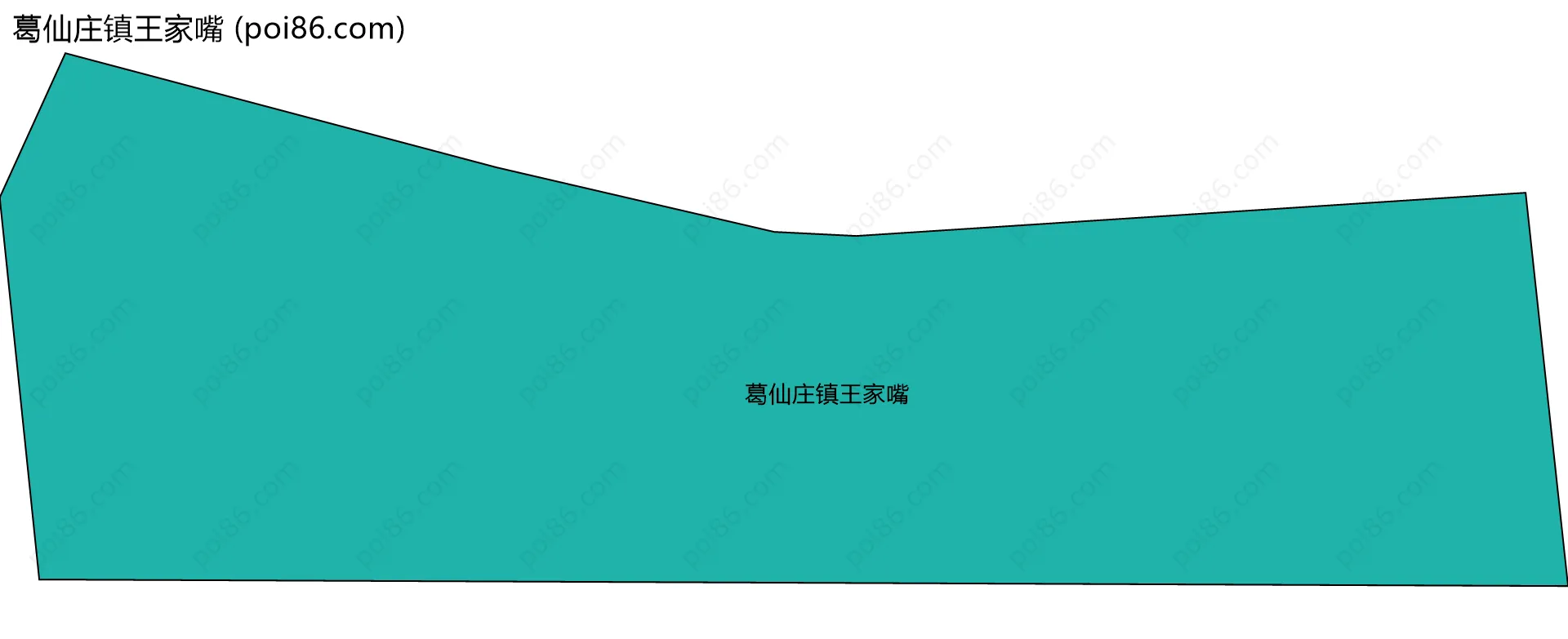 葛仙庄镇王家嘴边界地图