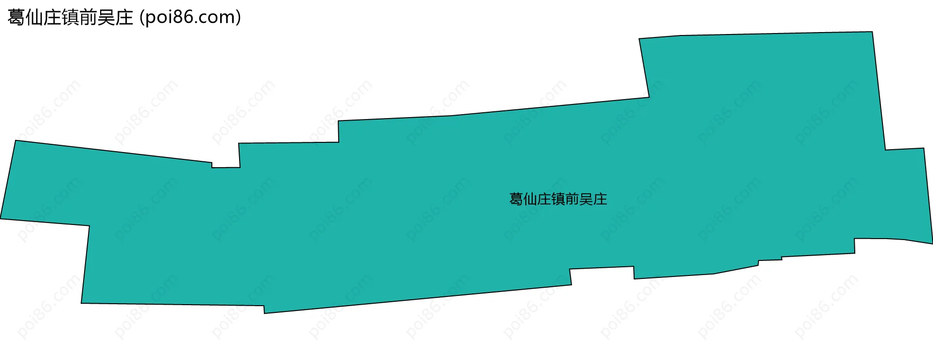 葛仙庄镇前吴庄边界地图