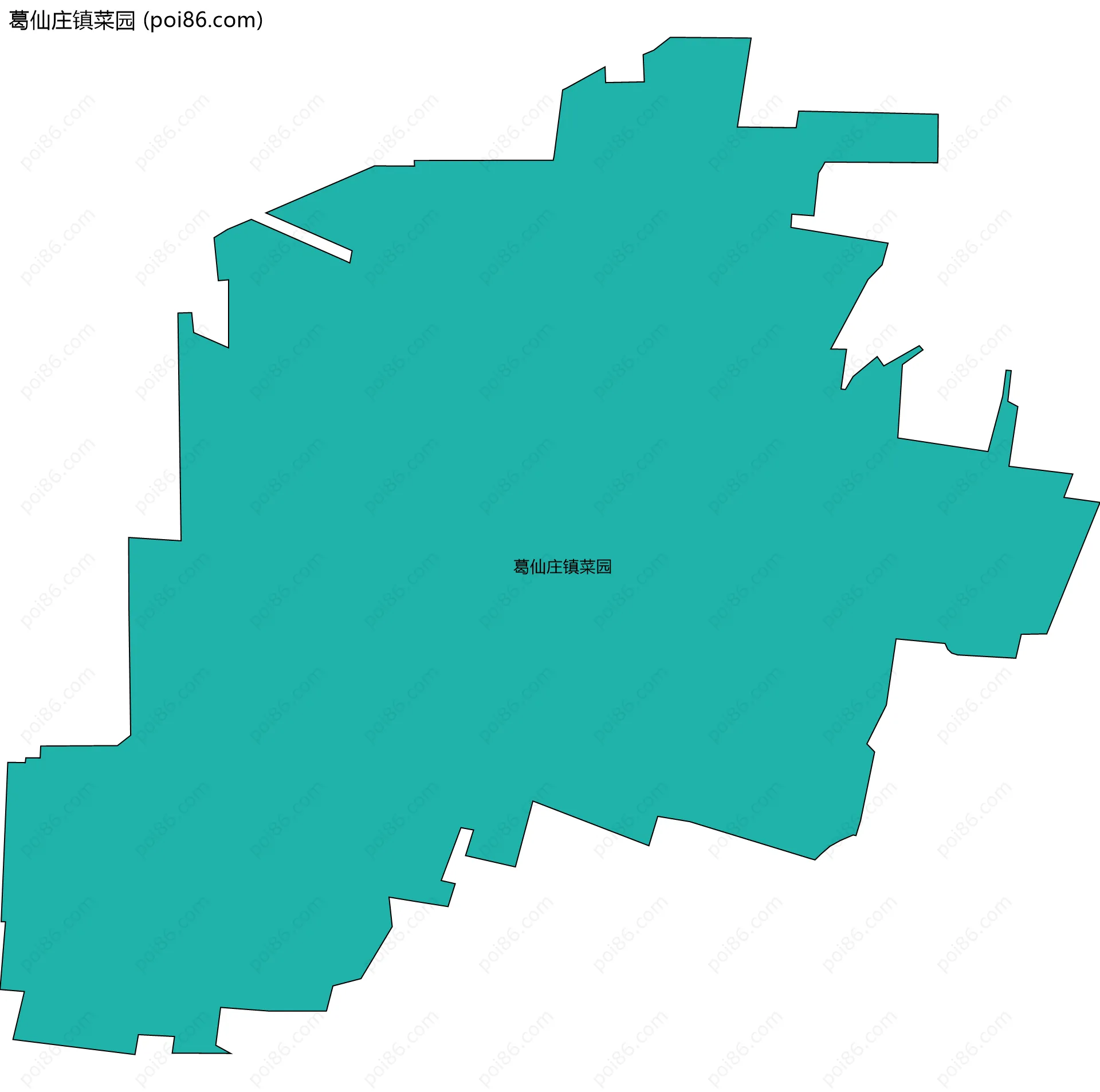 葛仙庄镇菜园边界地图