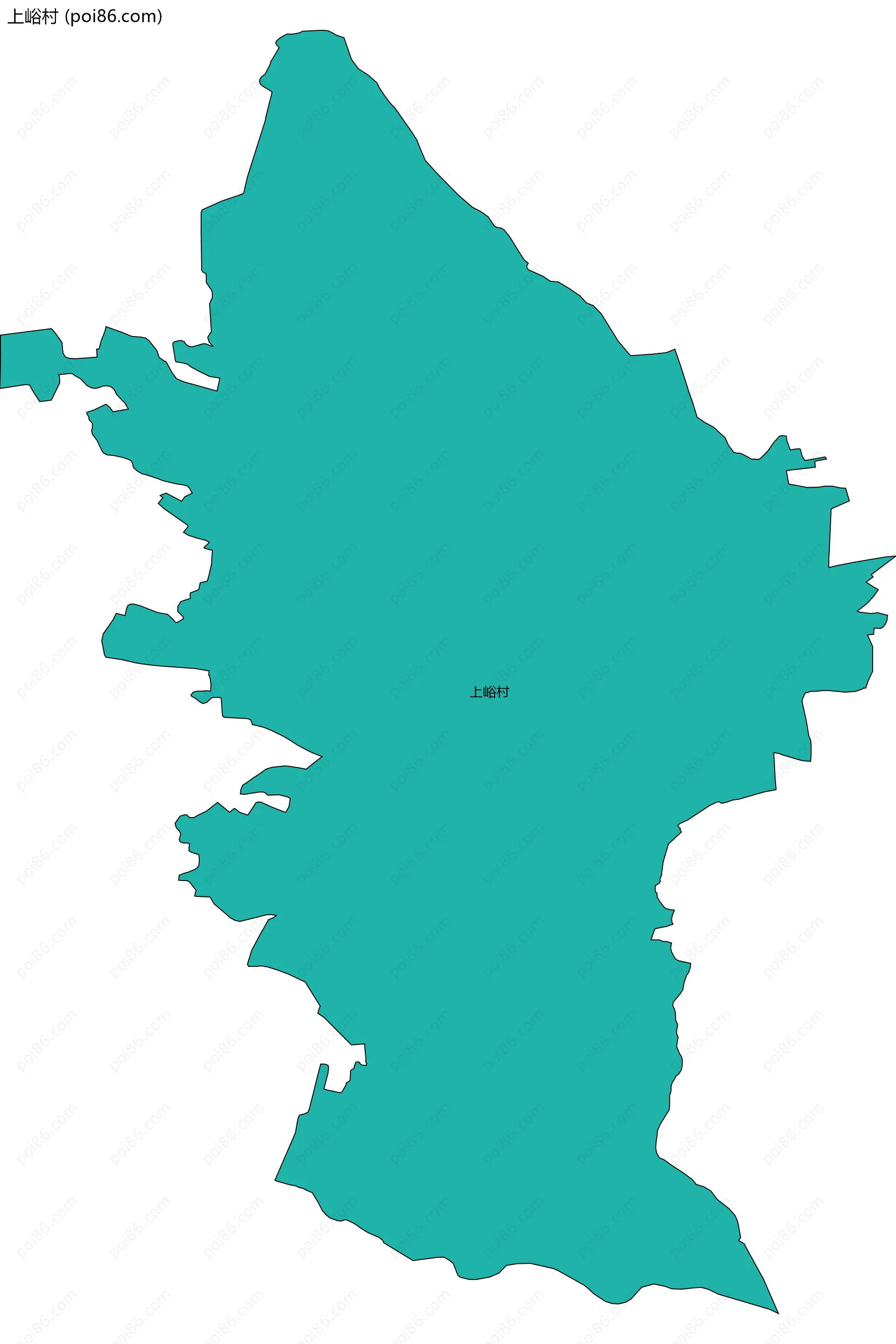 上峪村边界地图