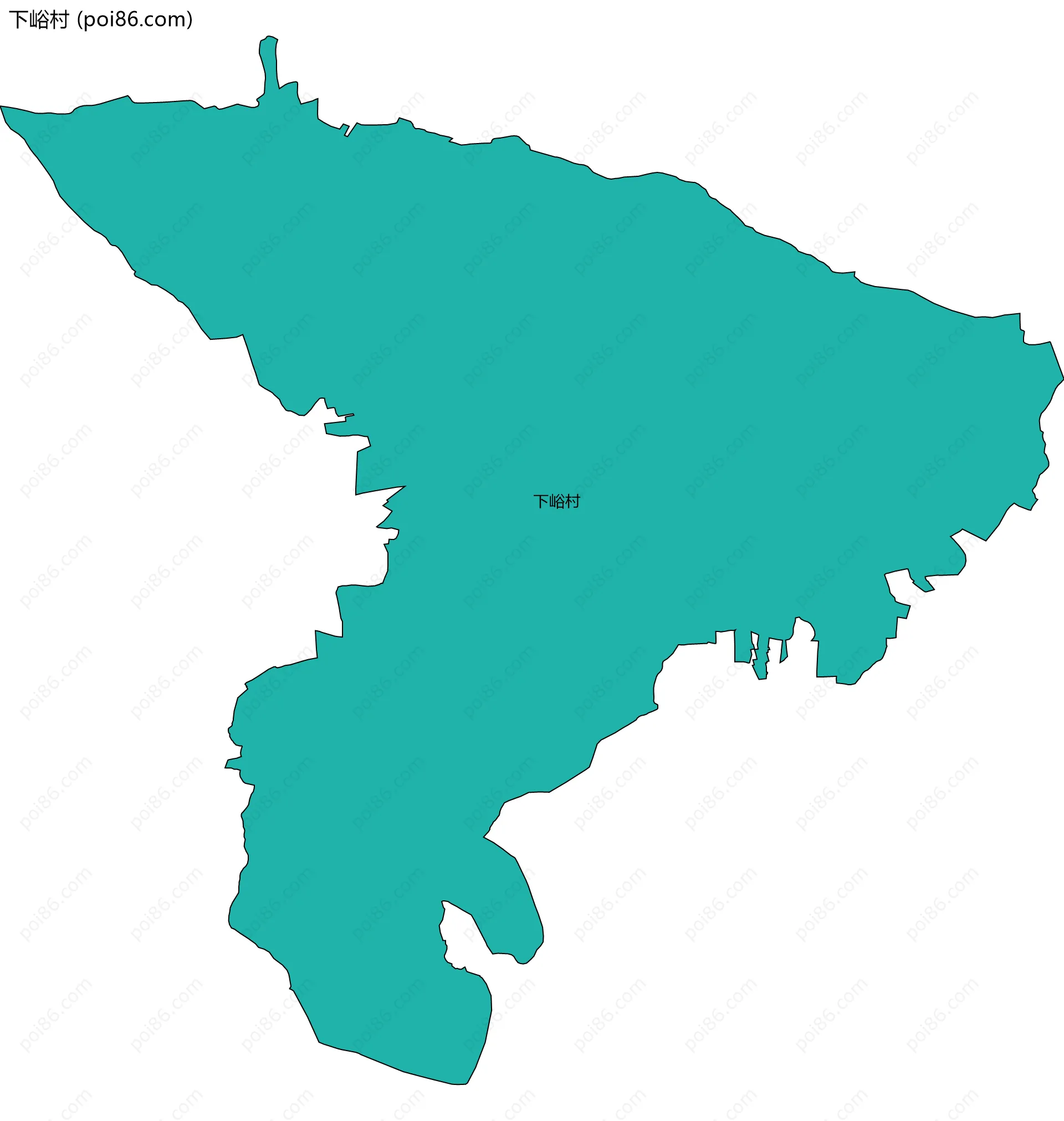 下峪村边界地图
