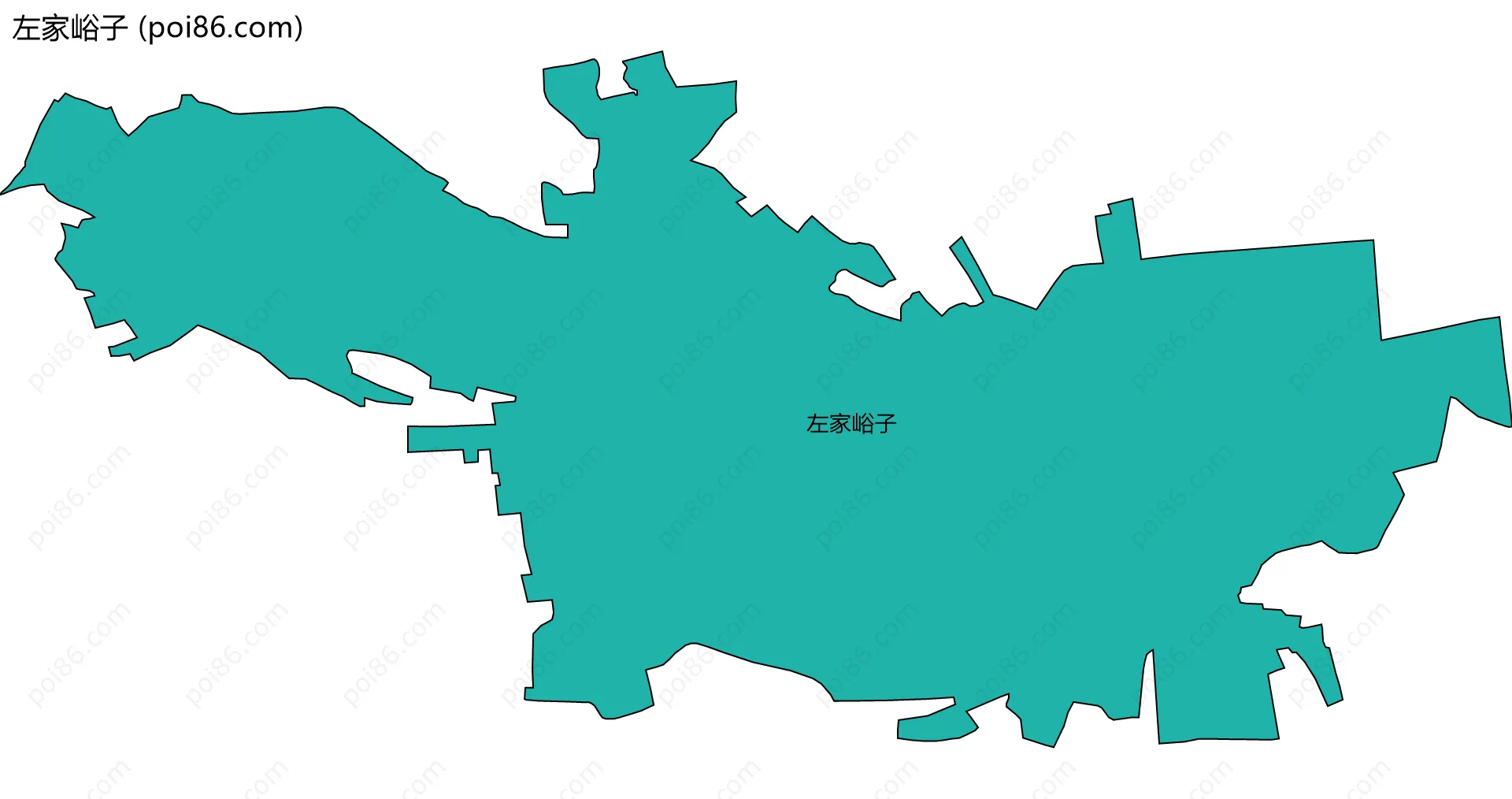 左家峪子边界地图