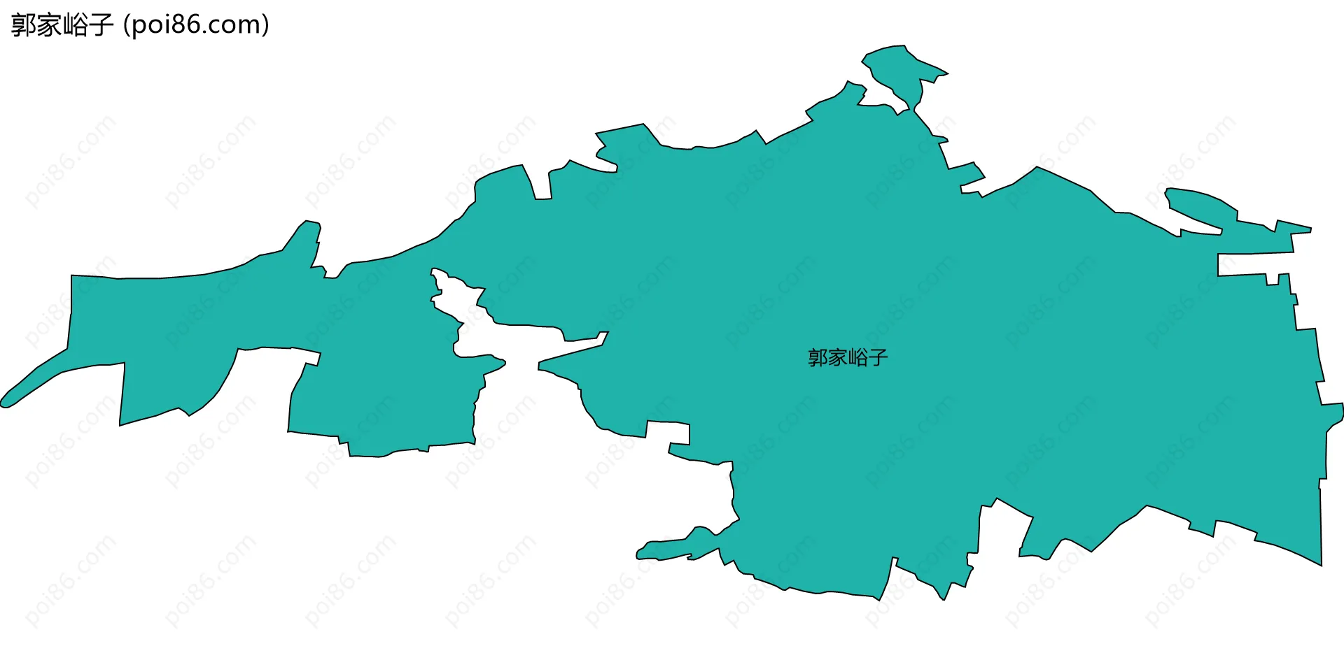郭家峪子边界地图