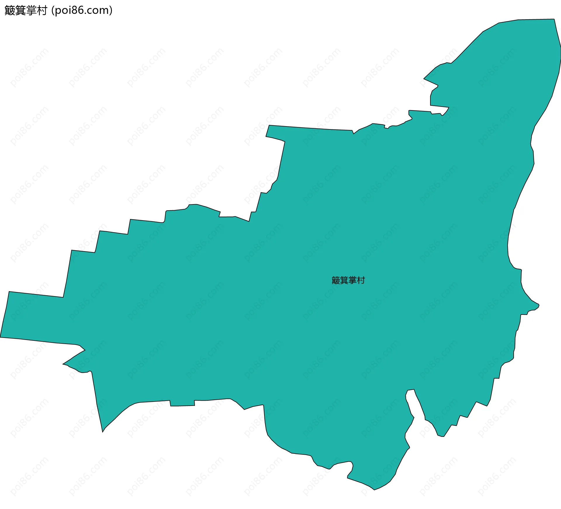 簸箕掌村边界地图