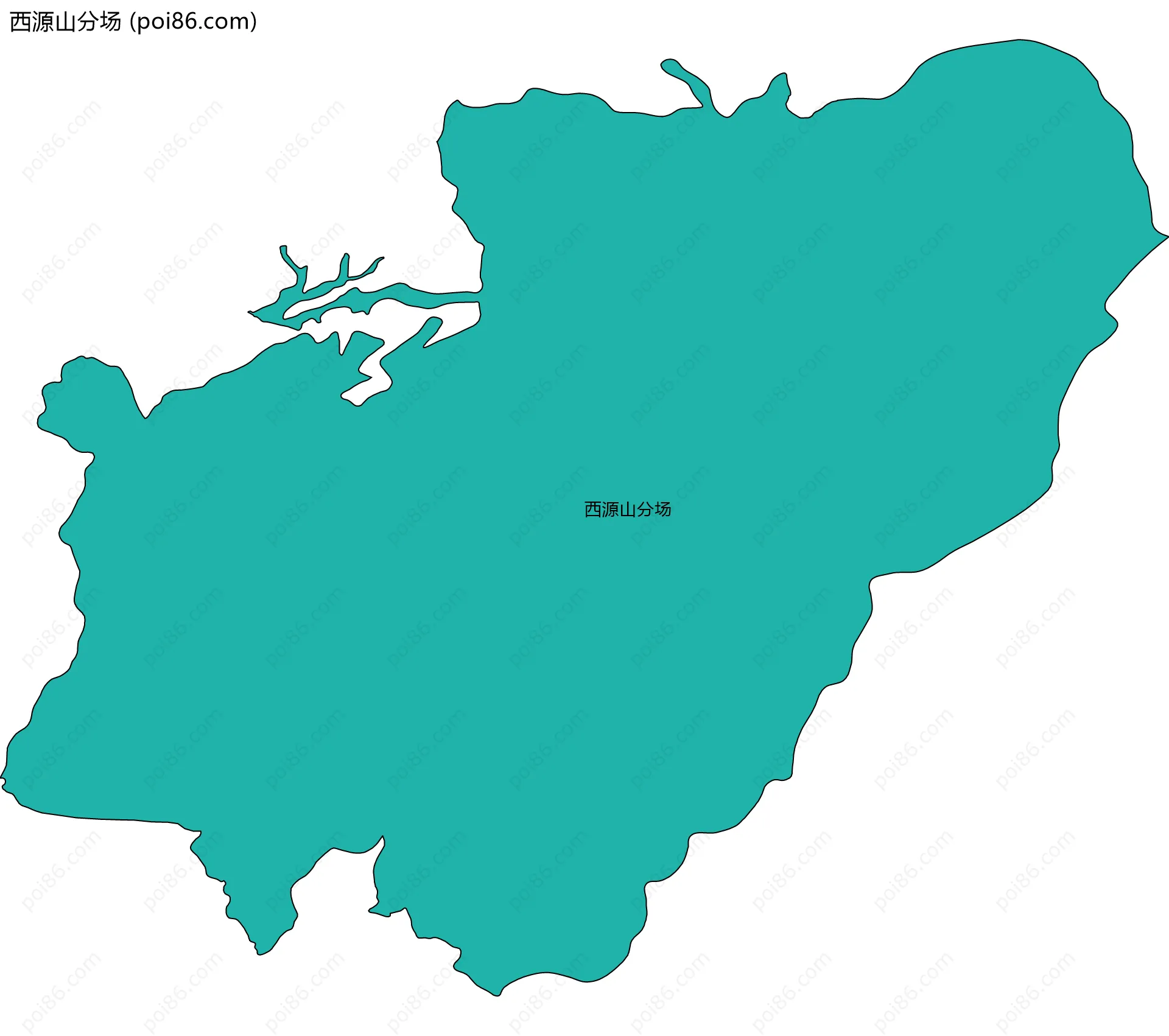 西源山分场边界地图
