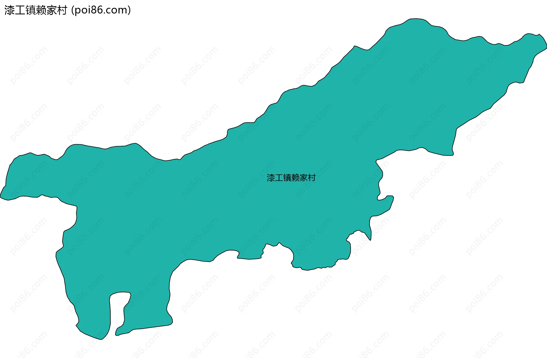 漆工镇赖家村边界地图