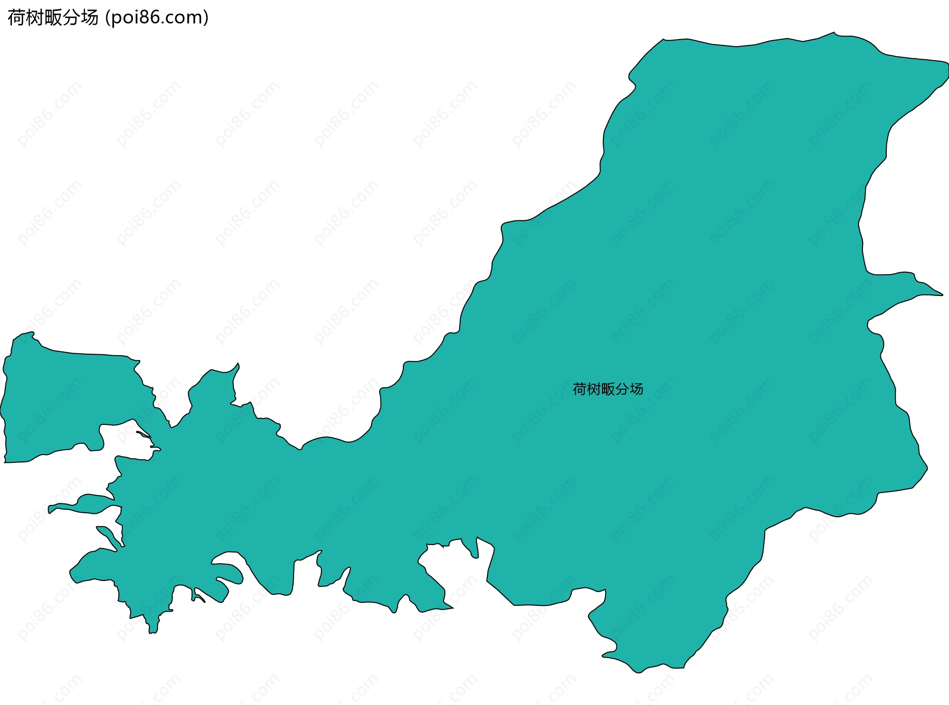 荷树畈分场边界地图