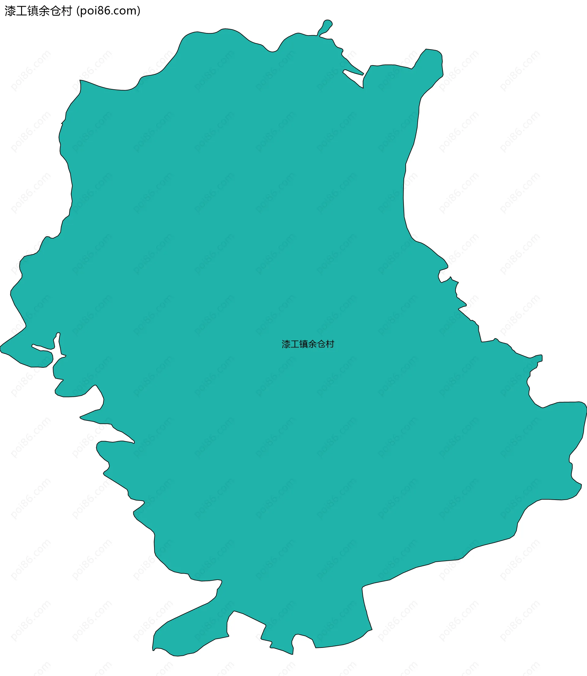 漆工镇余仓村边界地图