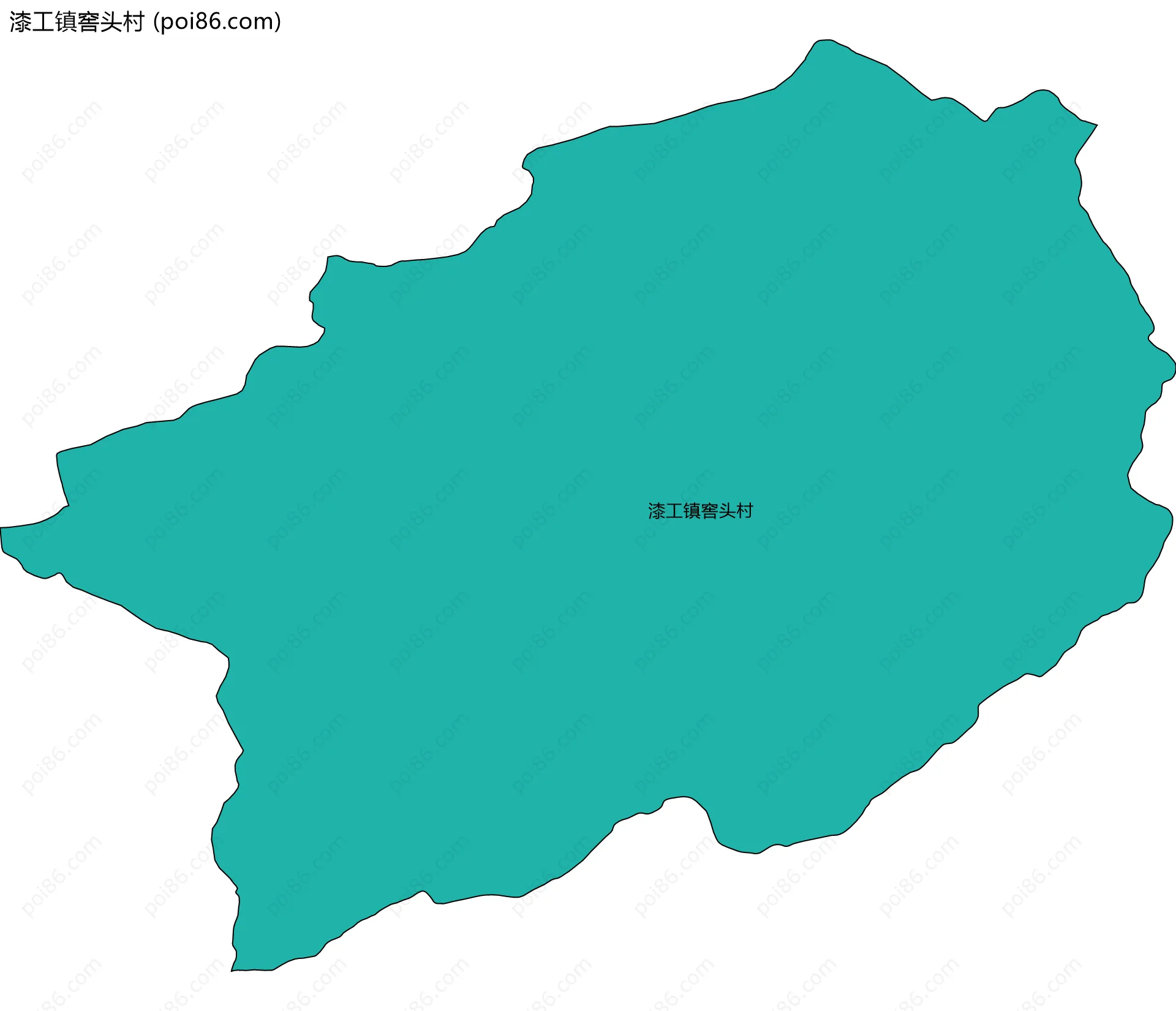 漆工镇窖头村边界地图