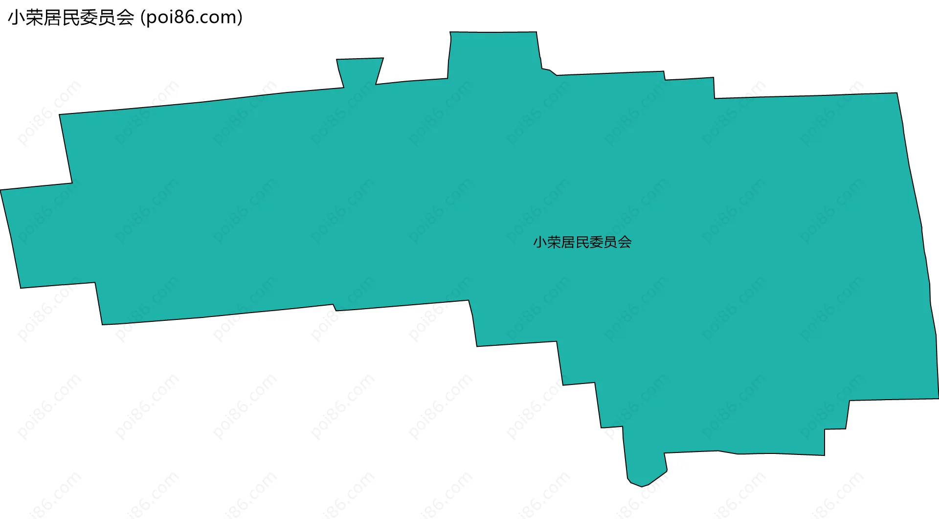 小荣居民委员会边界地图