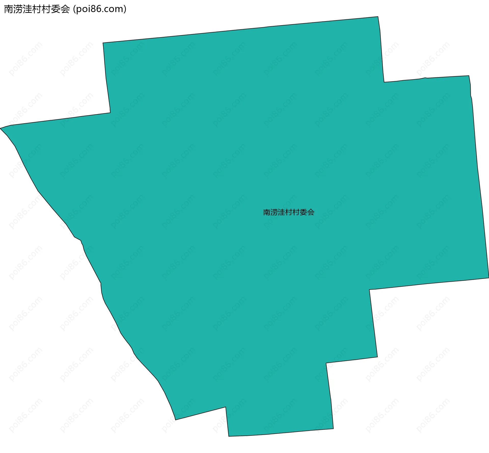 南涝洼村村委会边界地图