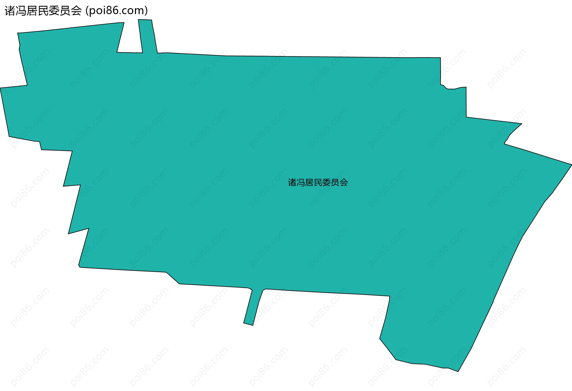 诸冯居民委员会边界地图