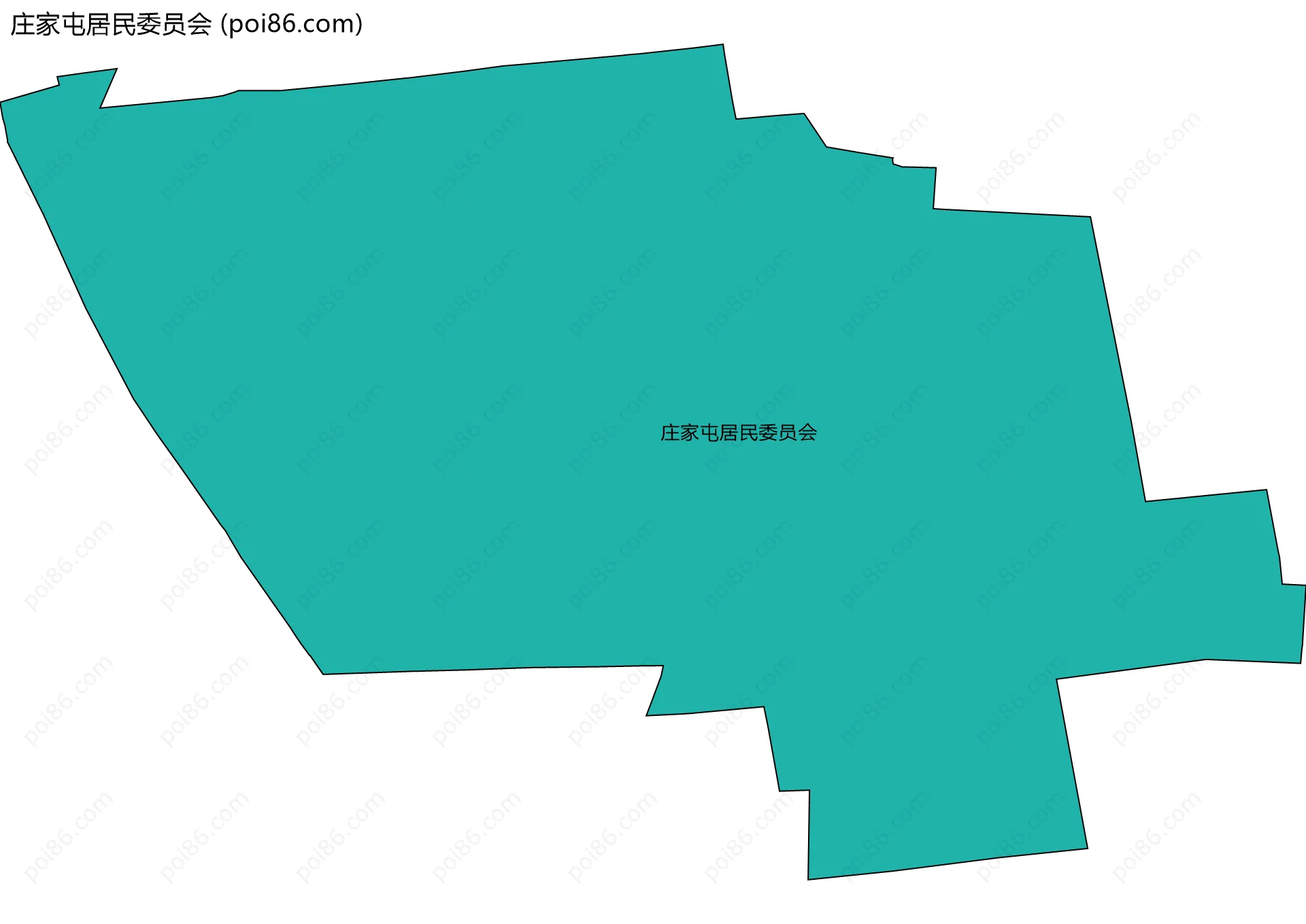 庄家屯居民委员会边界地图