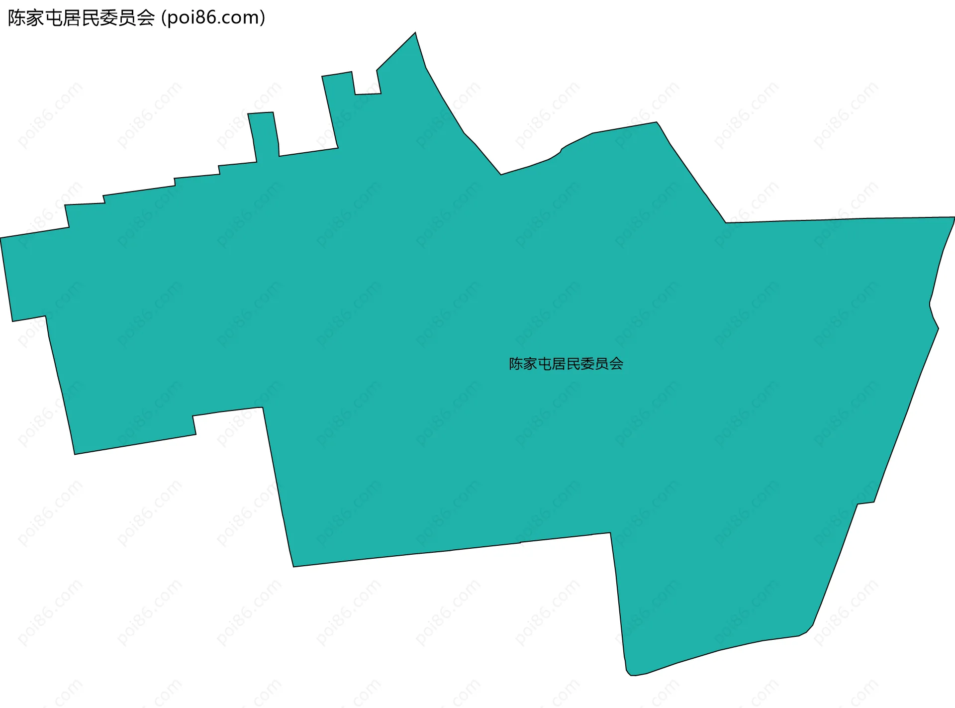 陈家屯居民委员会边界地图