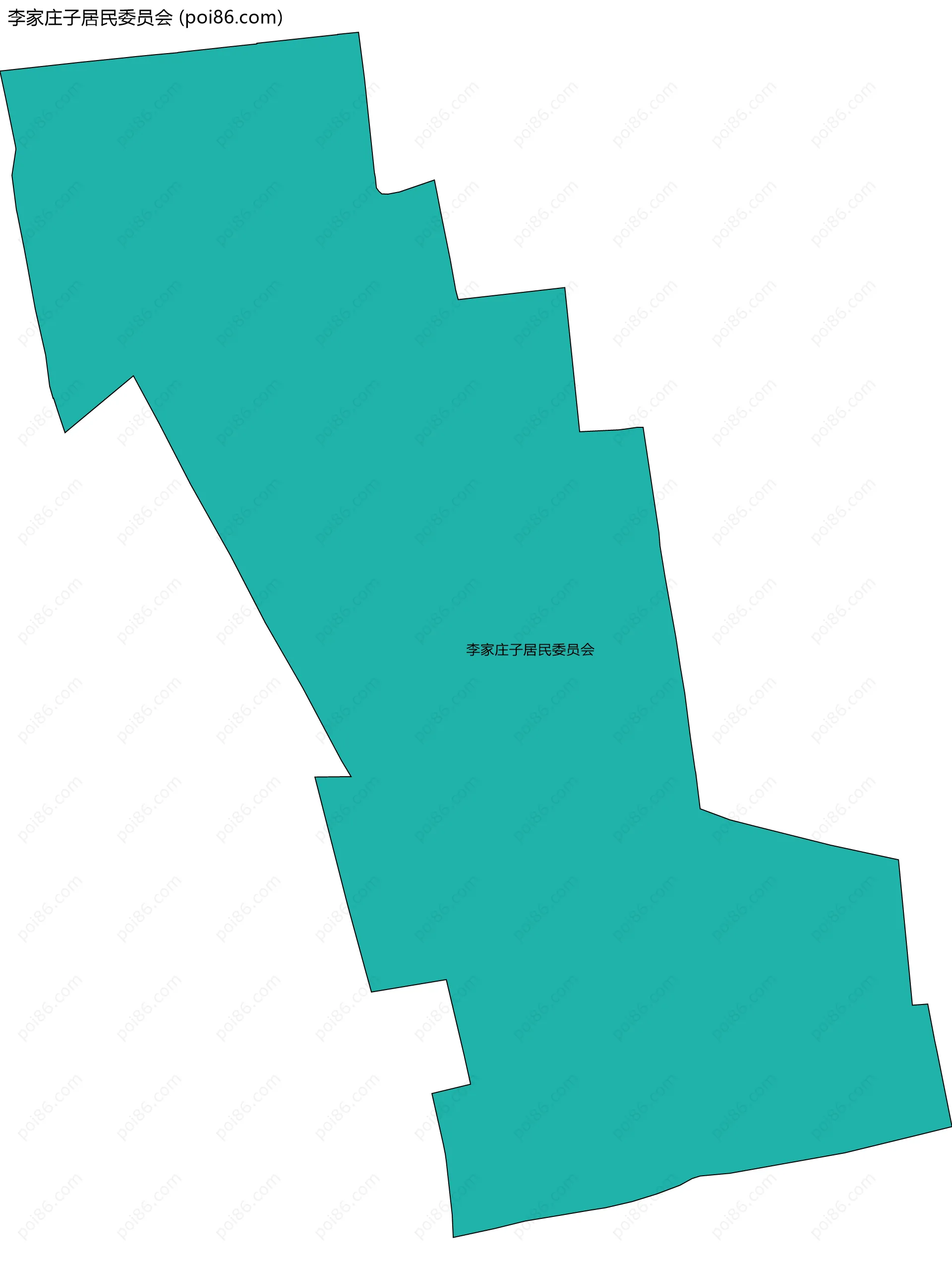 李家庄子居民委员会边界地图