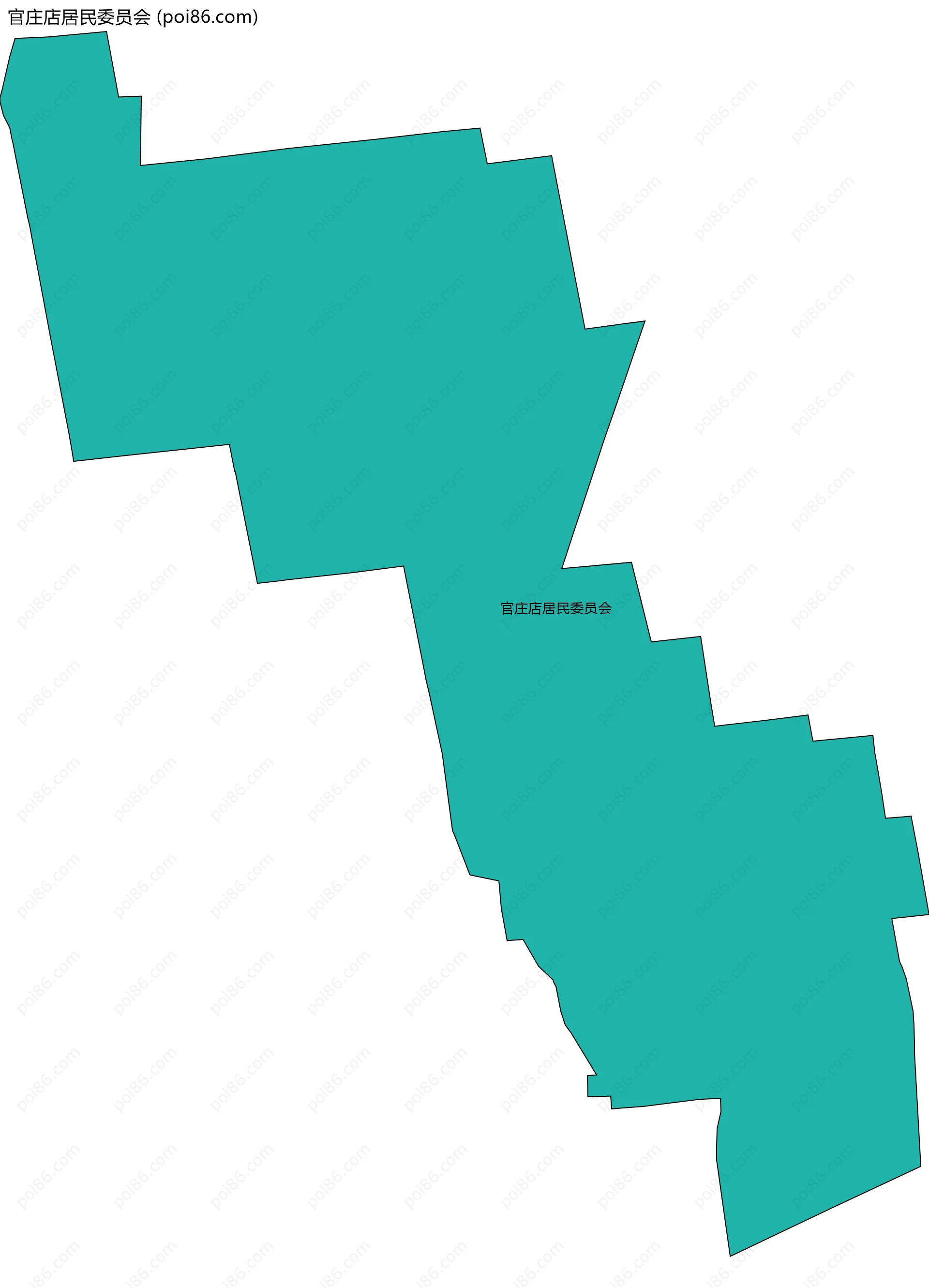 官庄店居民委员会边界地图