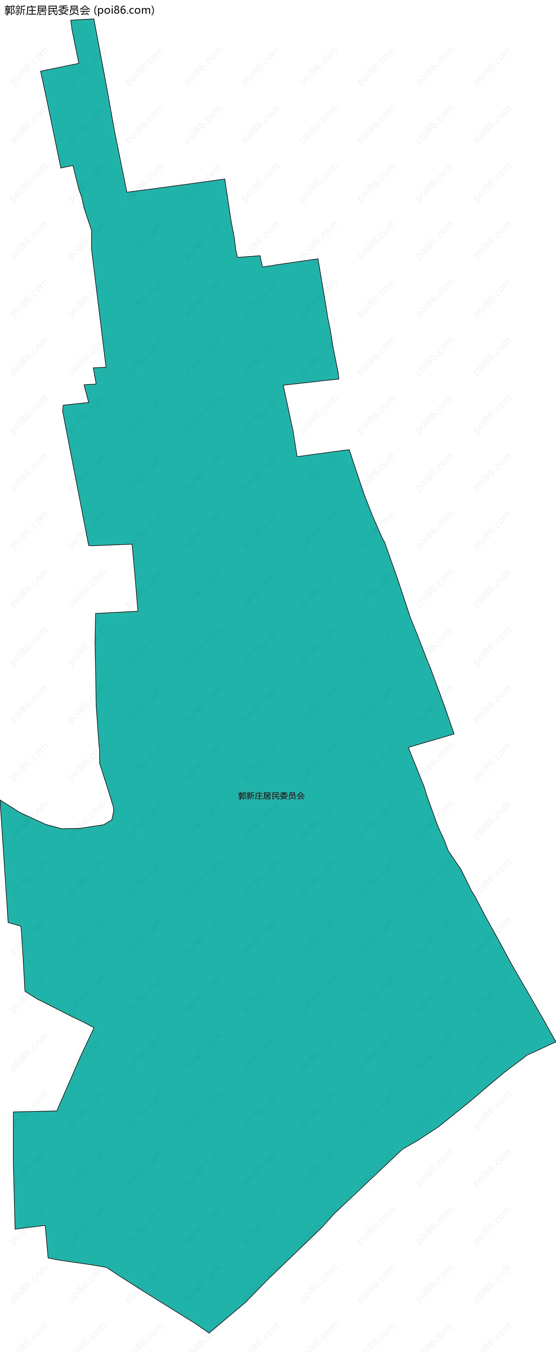 郭新庄居民委员会边界地图