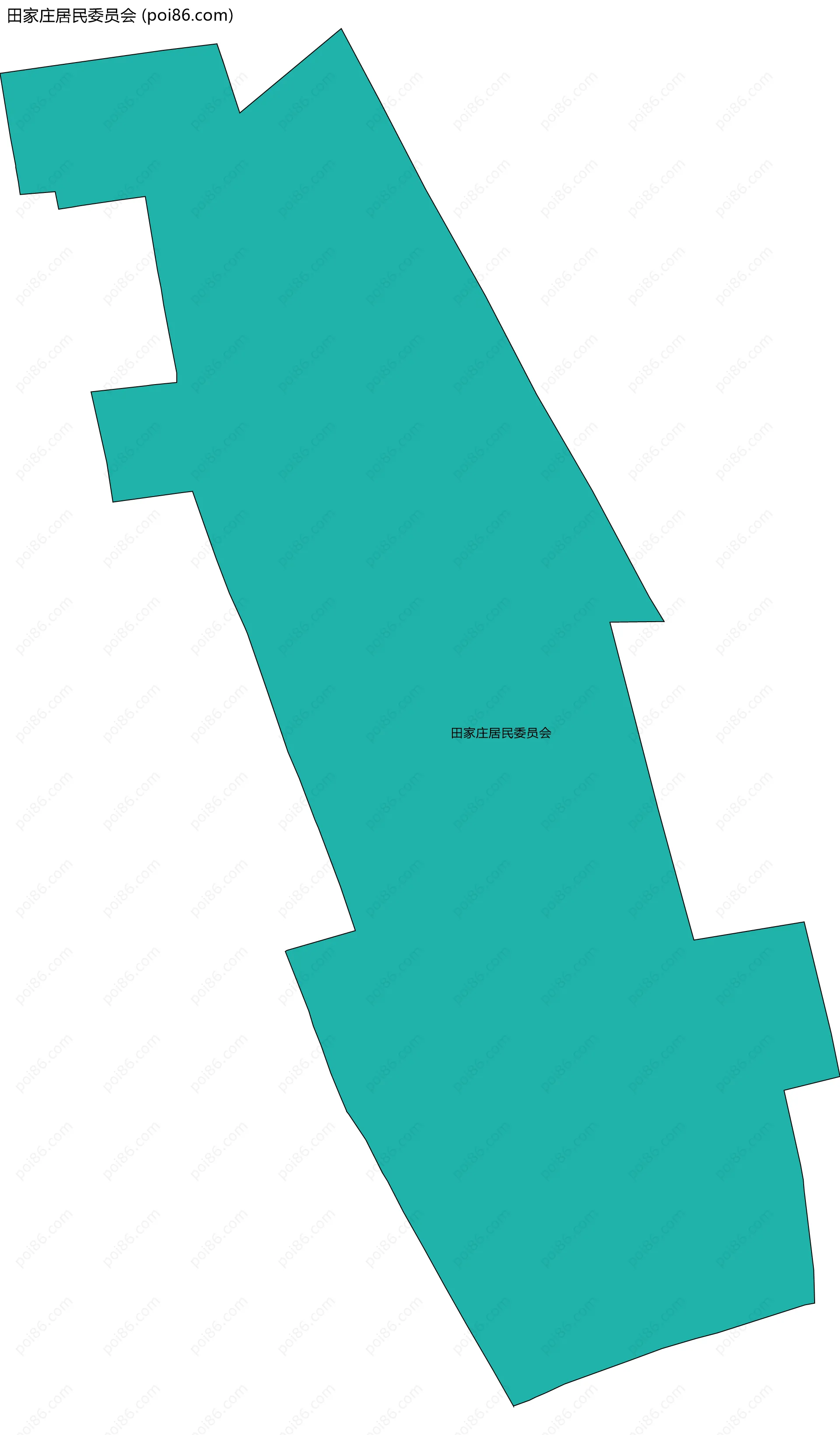 田家庄居民委员会边界地图