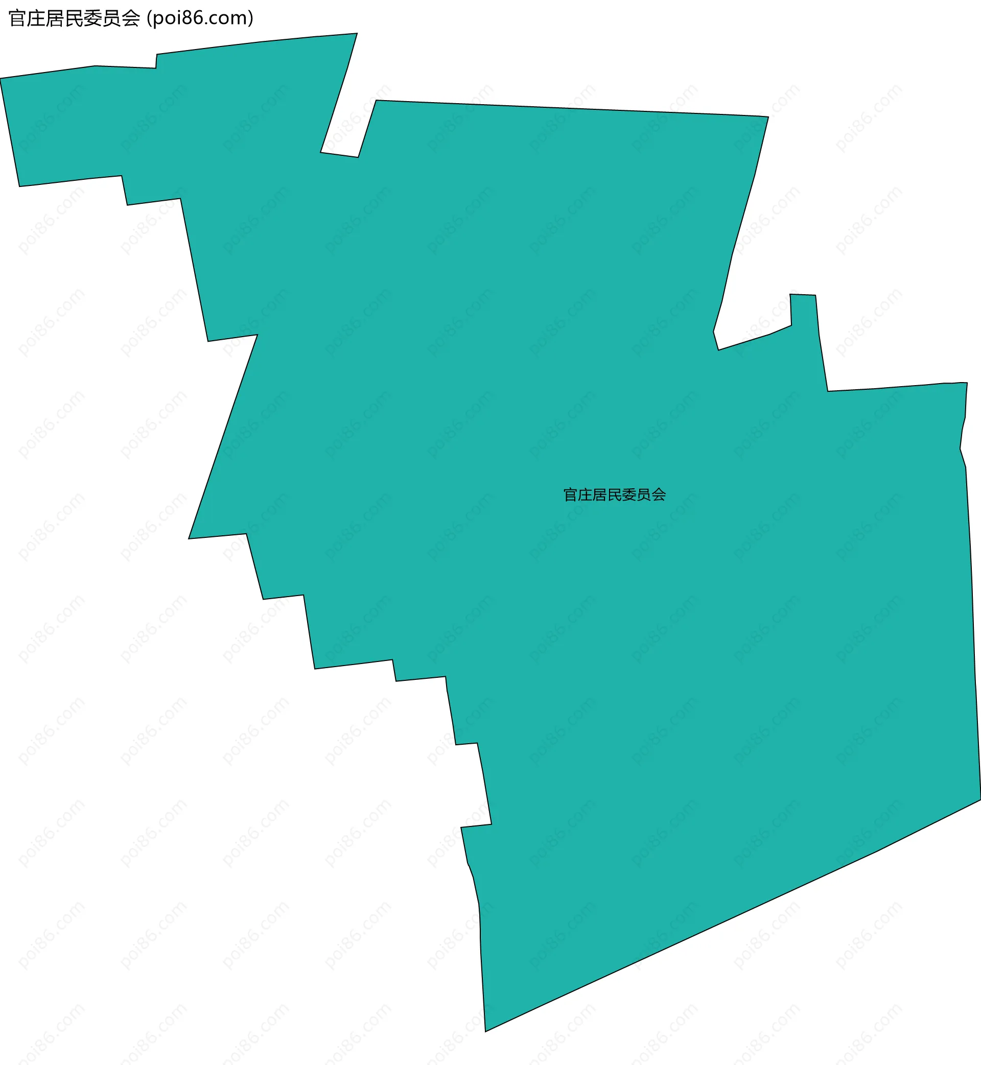 官庄居民委员会边界地图