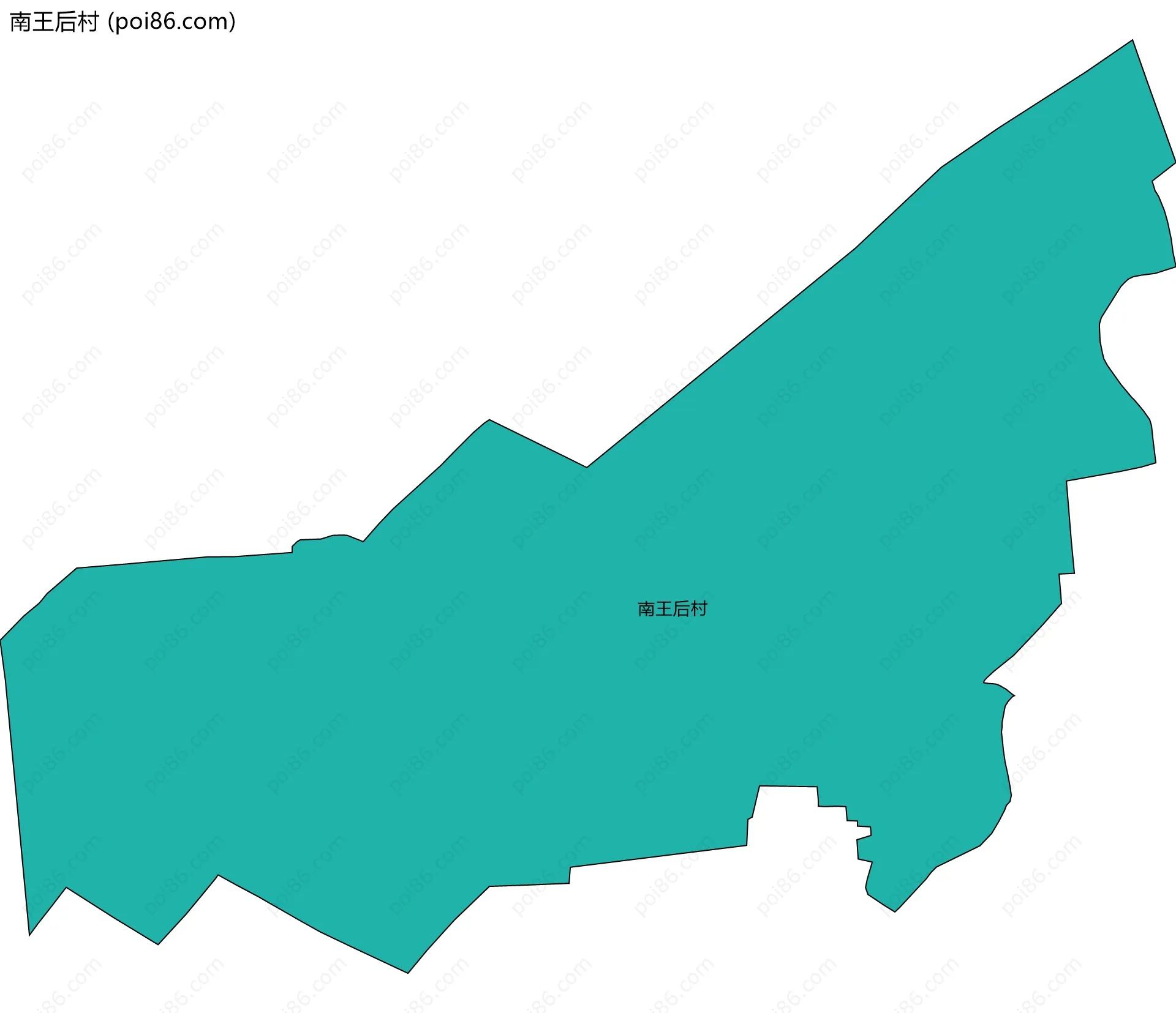 南王后村边界地图